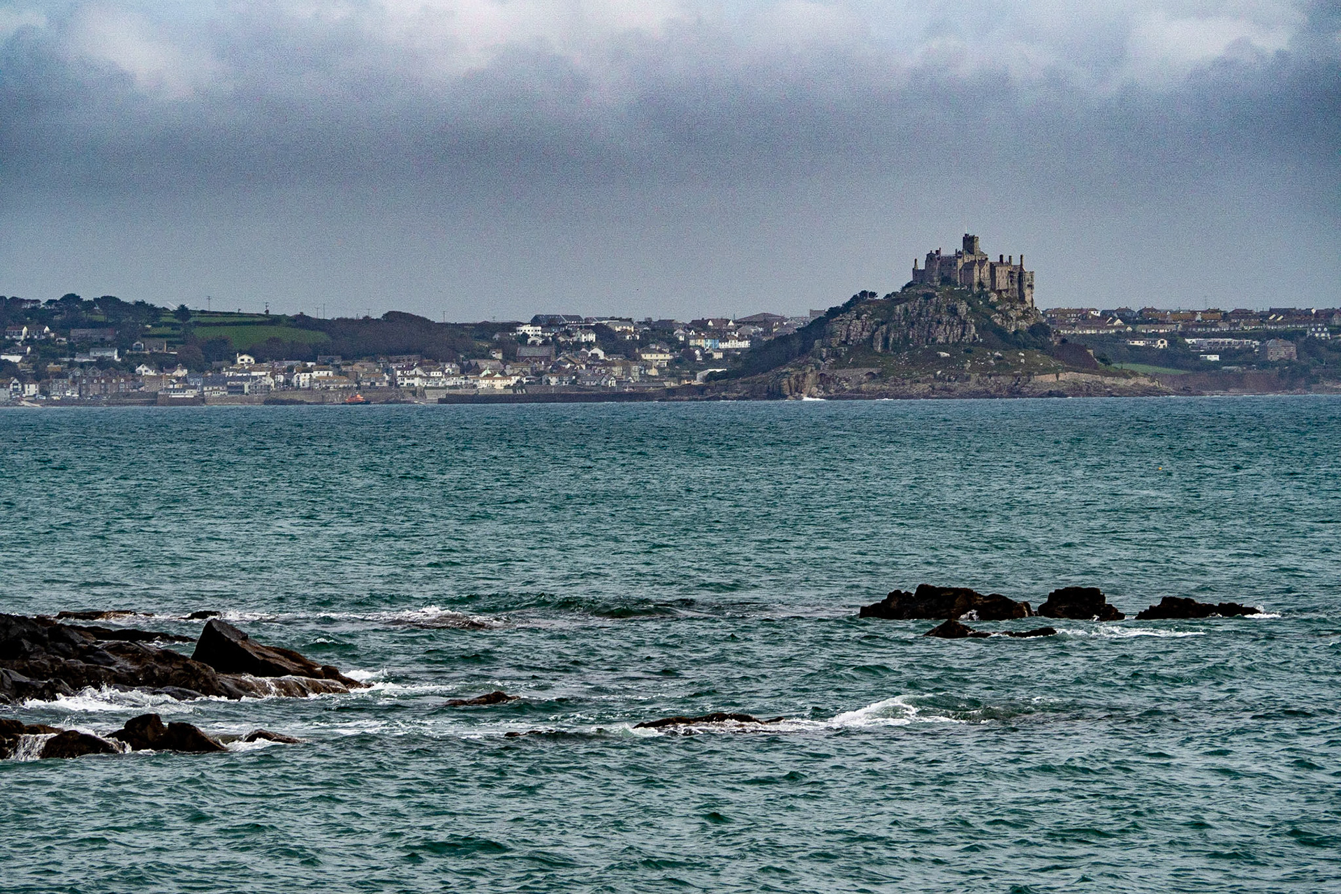 View of St Michael's Mount from Mousehole