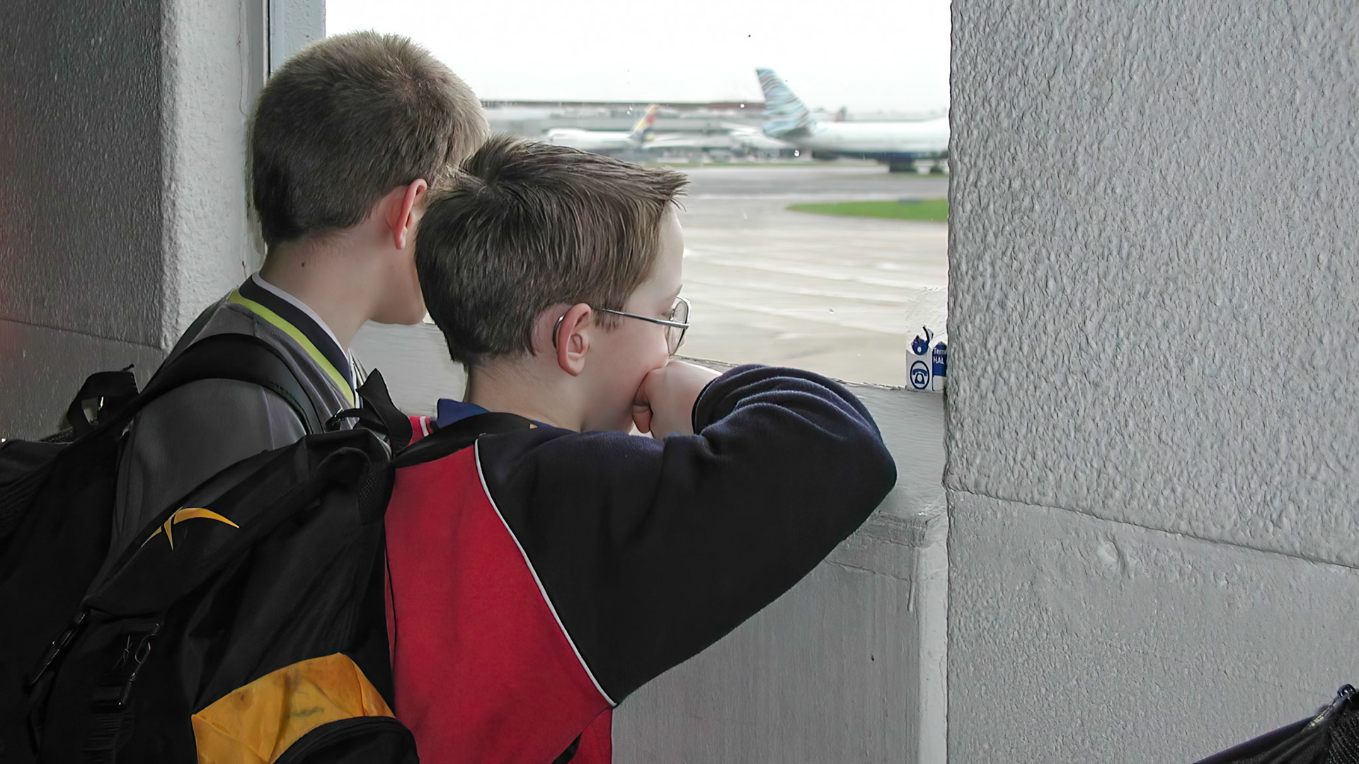 Gordon and Rob at Heathrow
