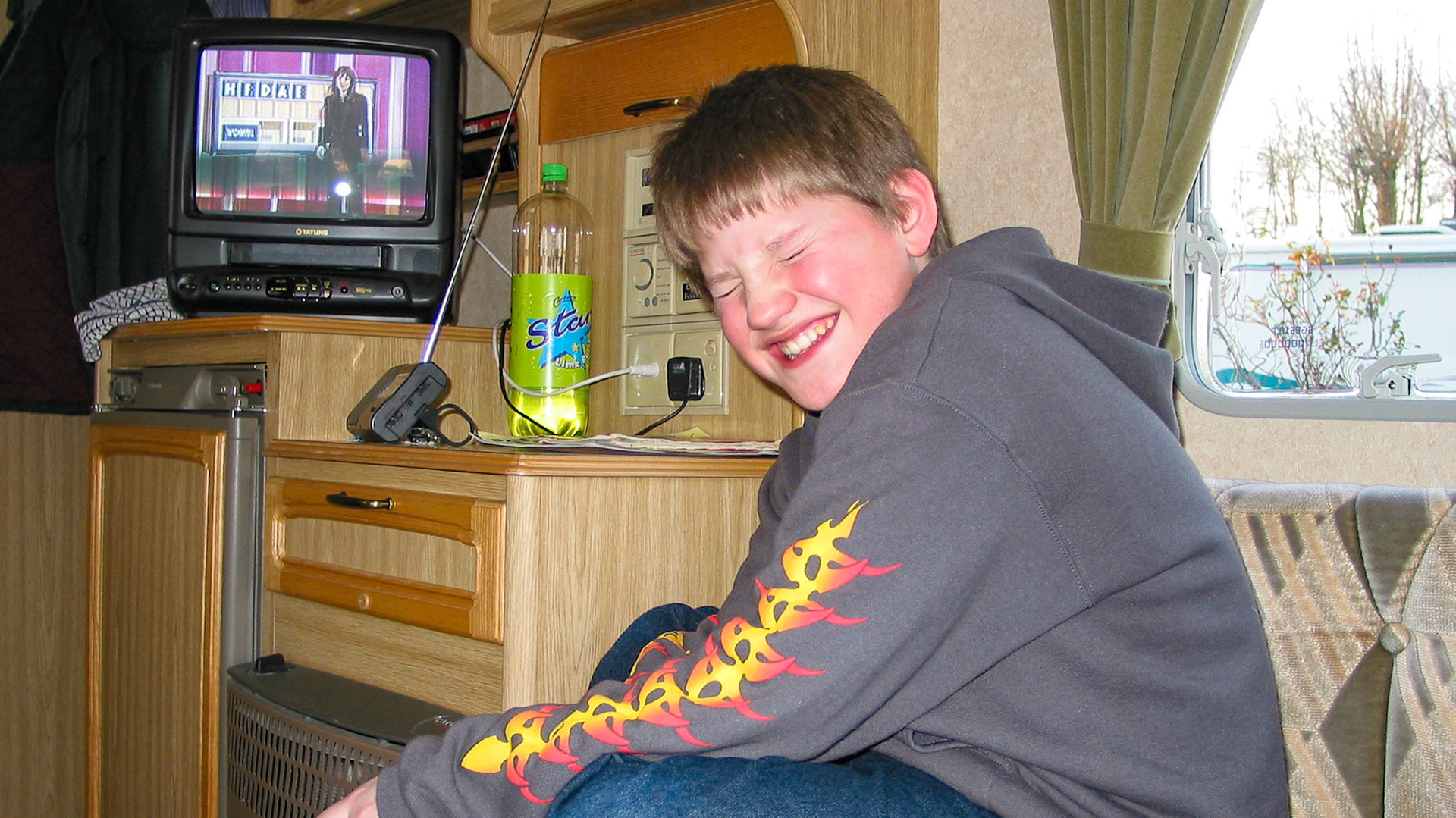 Staying in the caravan