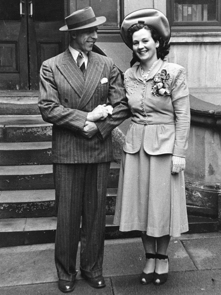Frank and Irene's wedding day 27th May 1949