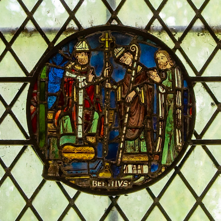 A small, 13th-century roundel depicting the Tree of Jesse (St Birinus Chapel c. 1225)