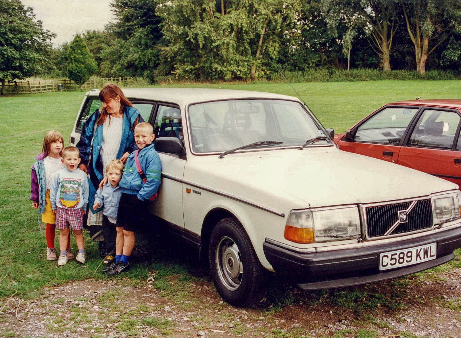 Trip to The Thames by Wallingford in out old white Volvo