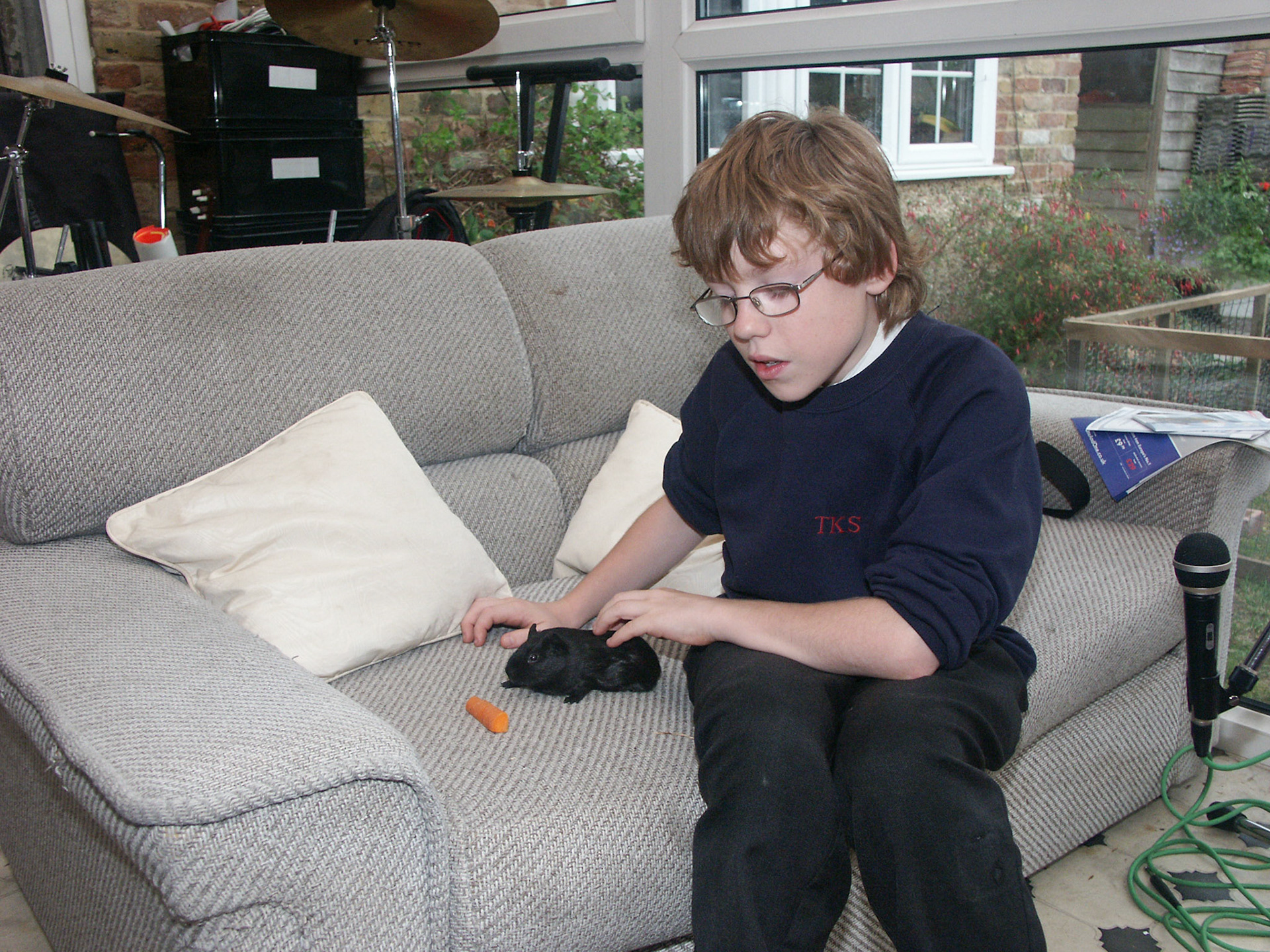 Rob with guinea pig