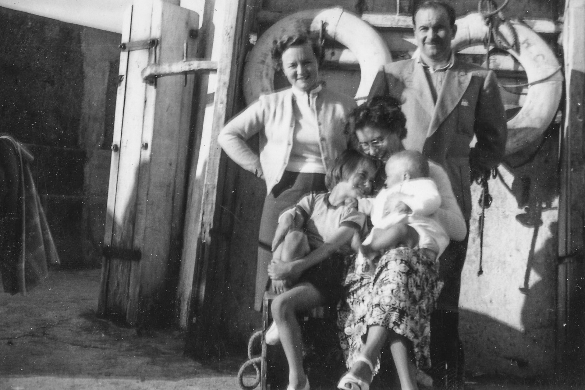 Gladys, Jim, Maureen, Ena and Maclolm
