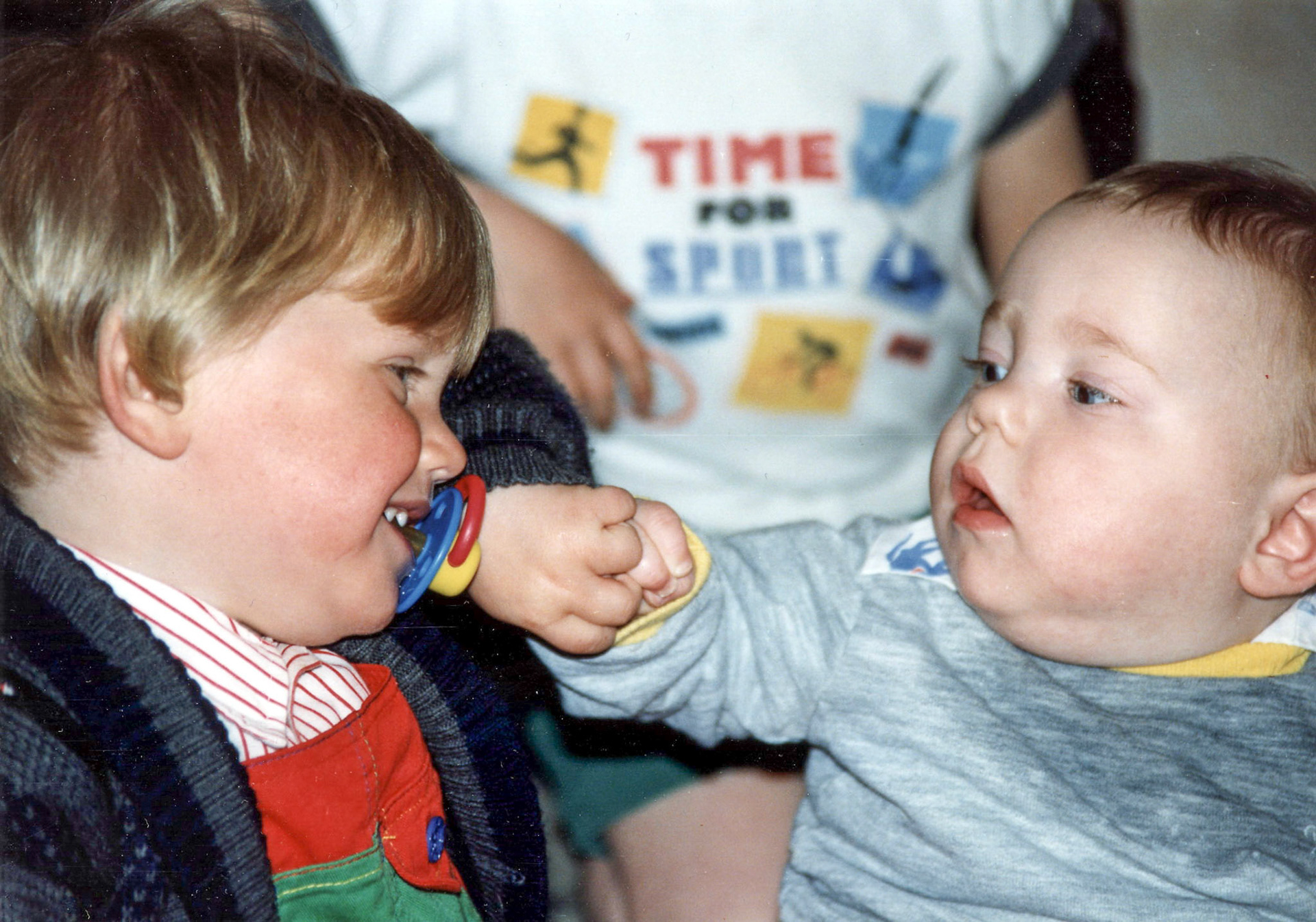 Robert's 1st birthday was at Val Evan's house