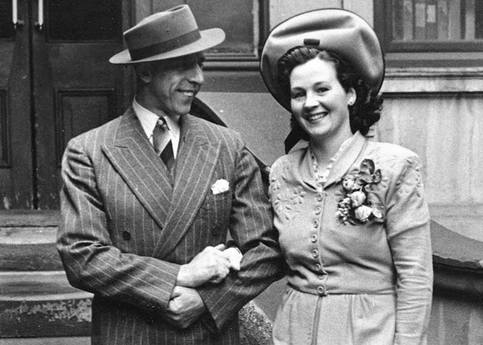 Frank and Irene's wedding day 27th May 1949