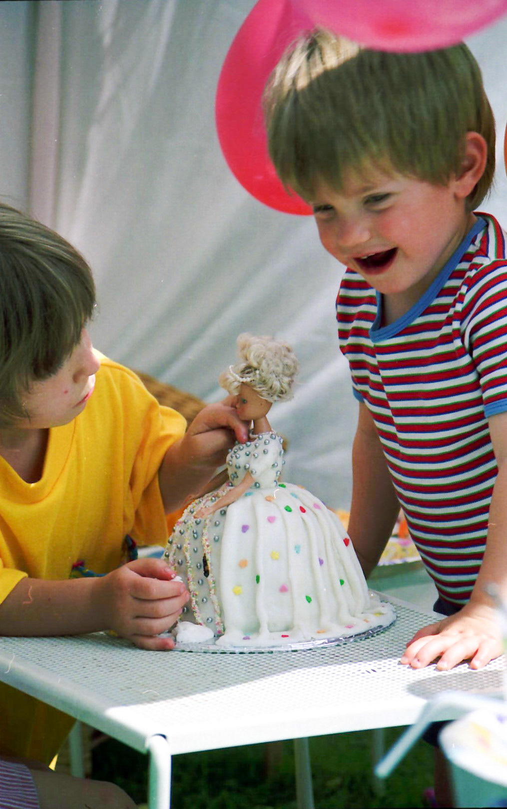 Party in the tent