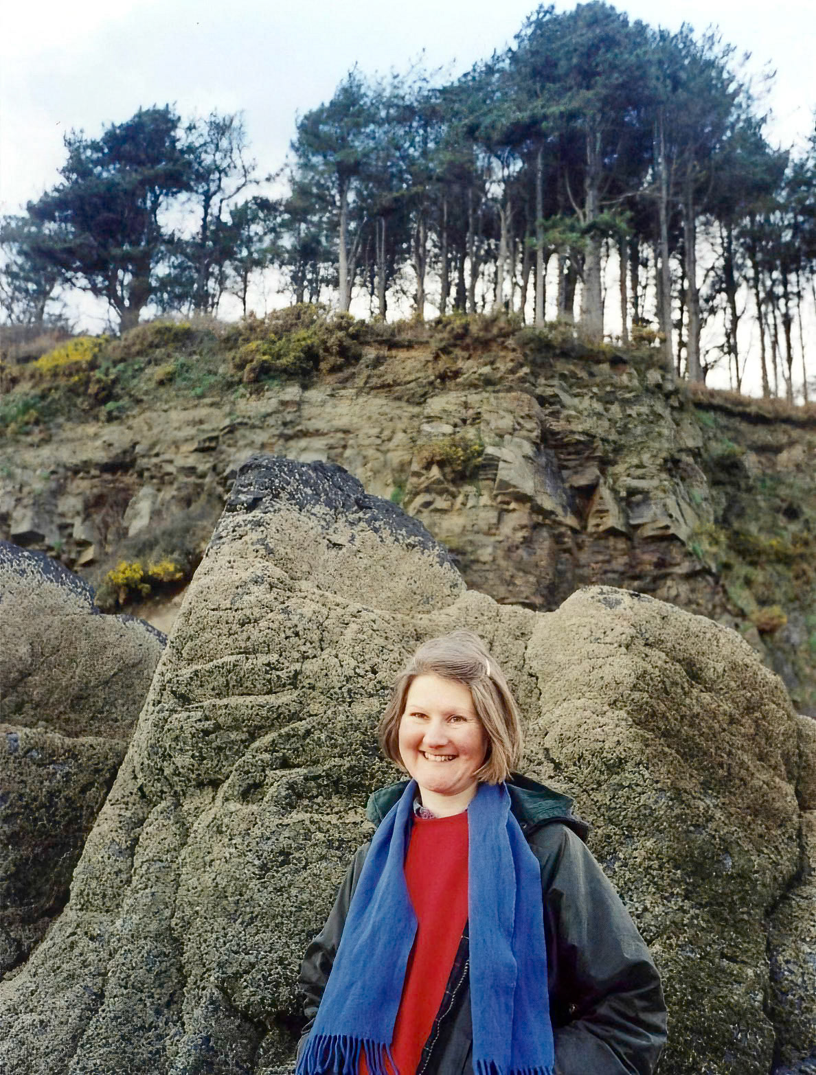 Annie on Tenby beach