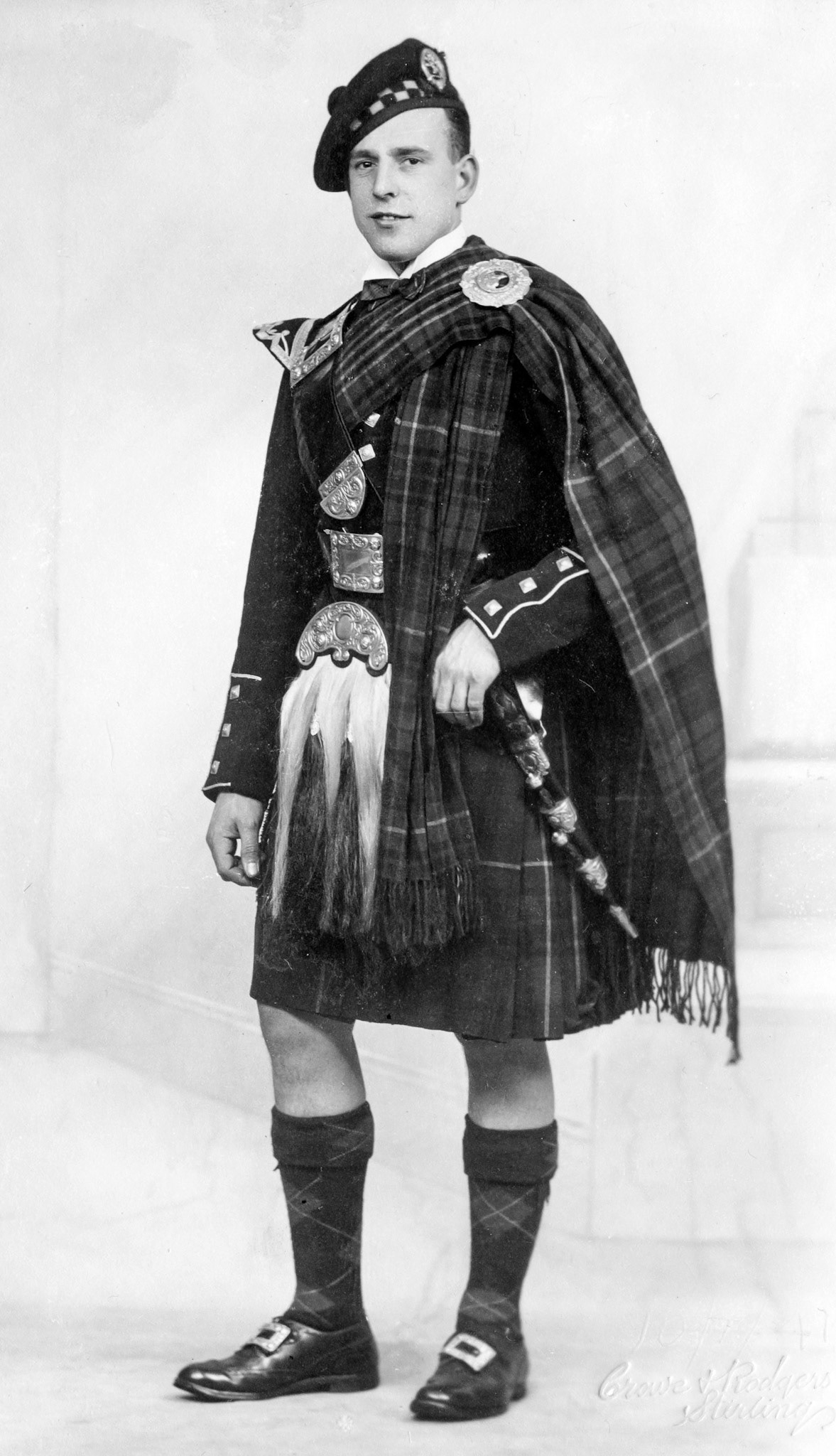 "10th January 1941 taken under the wing of my very wonderful friend Mrs Thompson of Stirling. I was a member of KOSB" Frank Hill, Stirling