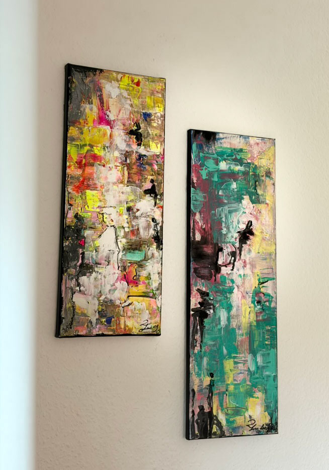 Das Duo Hoffnung | 20x50 cm und 20x60 cm