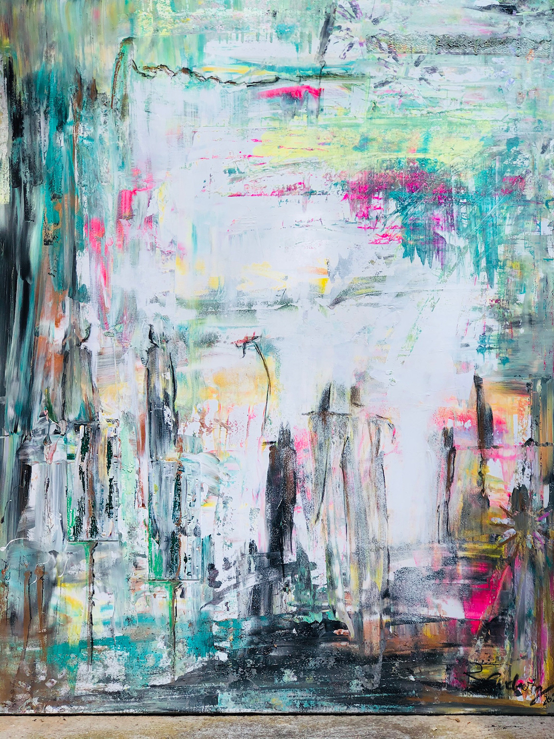 Die Menschen | 120x150 cm | Auftragsarbeit