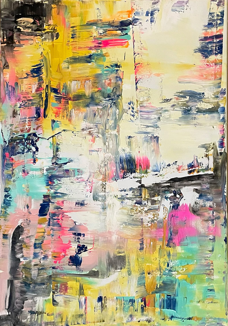 Glücklich | 100x70 cm
