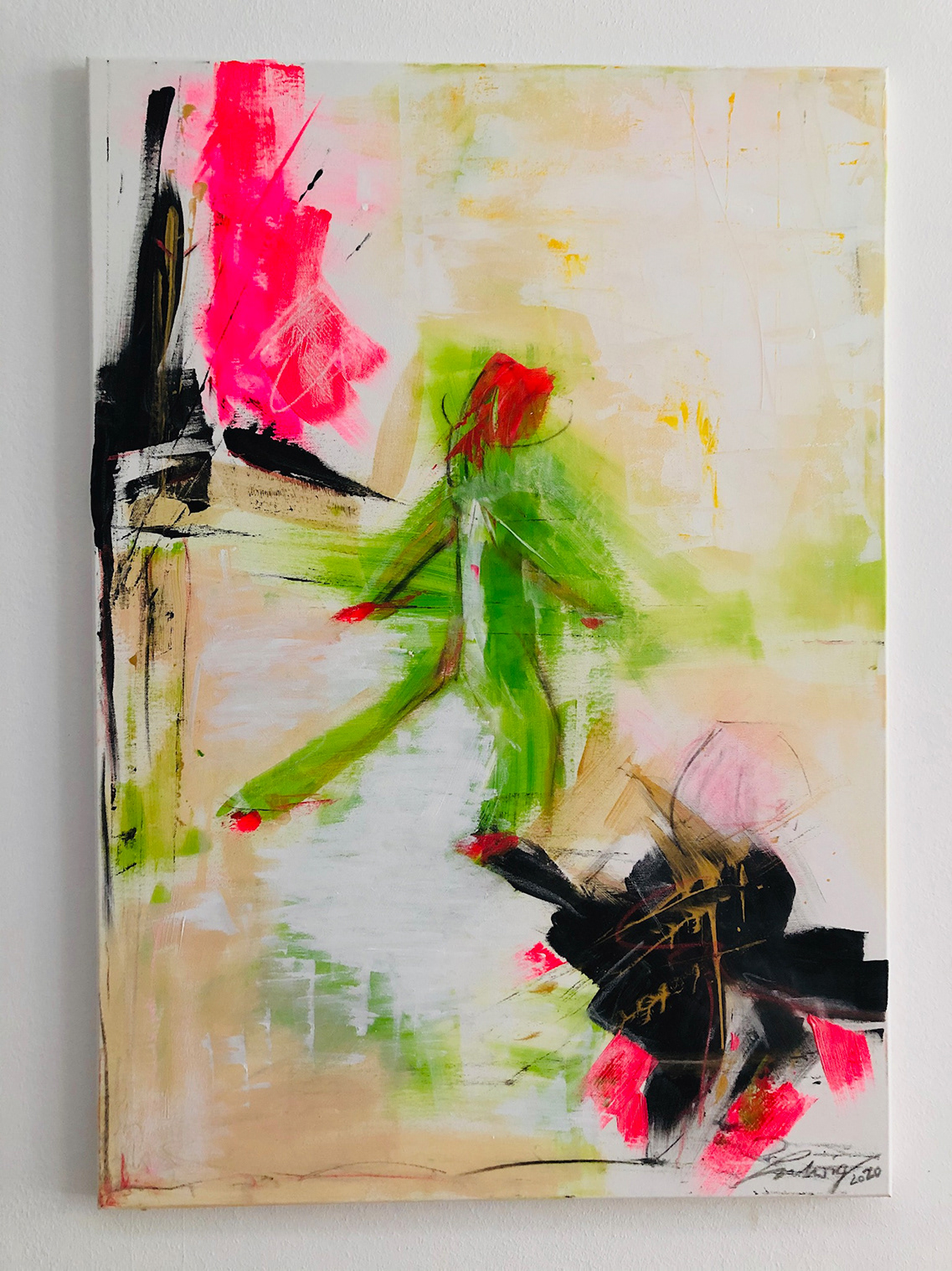 Frei oder Gefangen? | 100x70 cm | Auftragsarbeit
