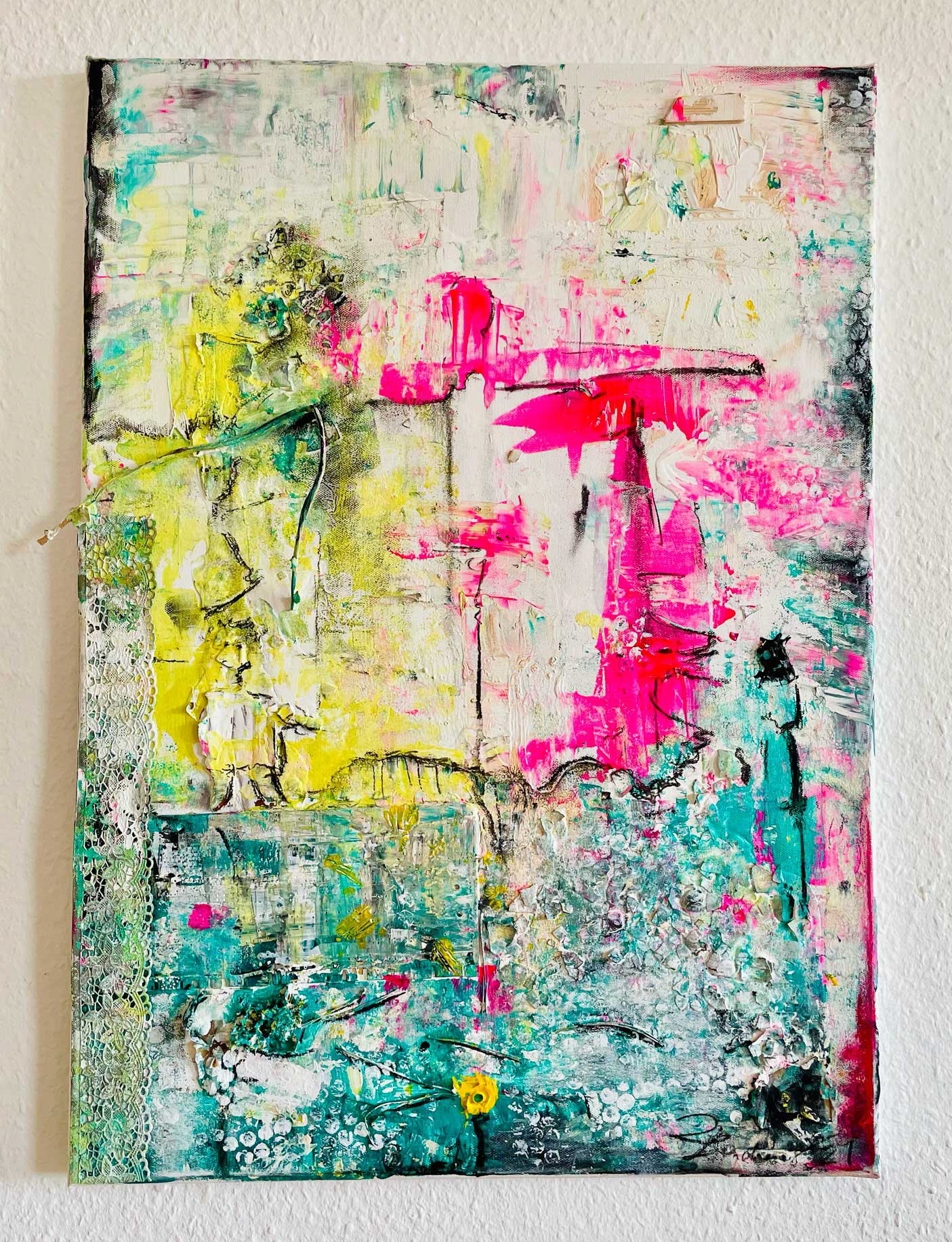 Die eigene Mitte finden | 70x50 cm