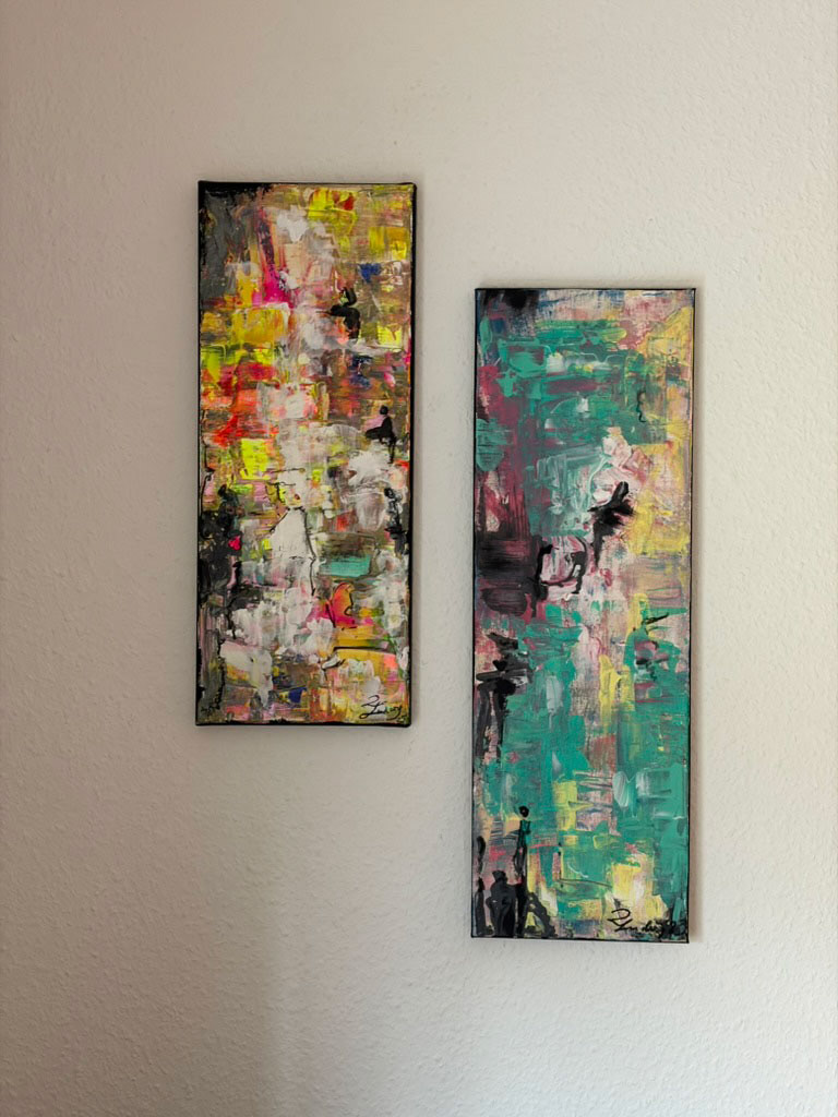 Das Duo Hoffnung | 20x50 cm und 20x60 cm