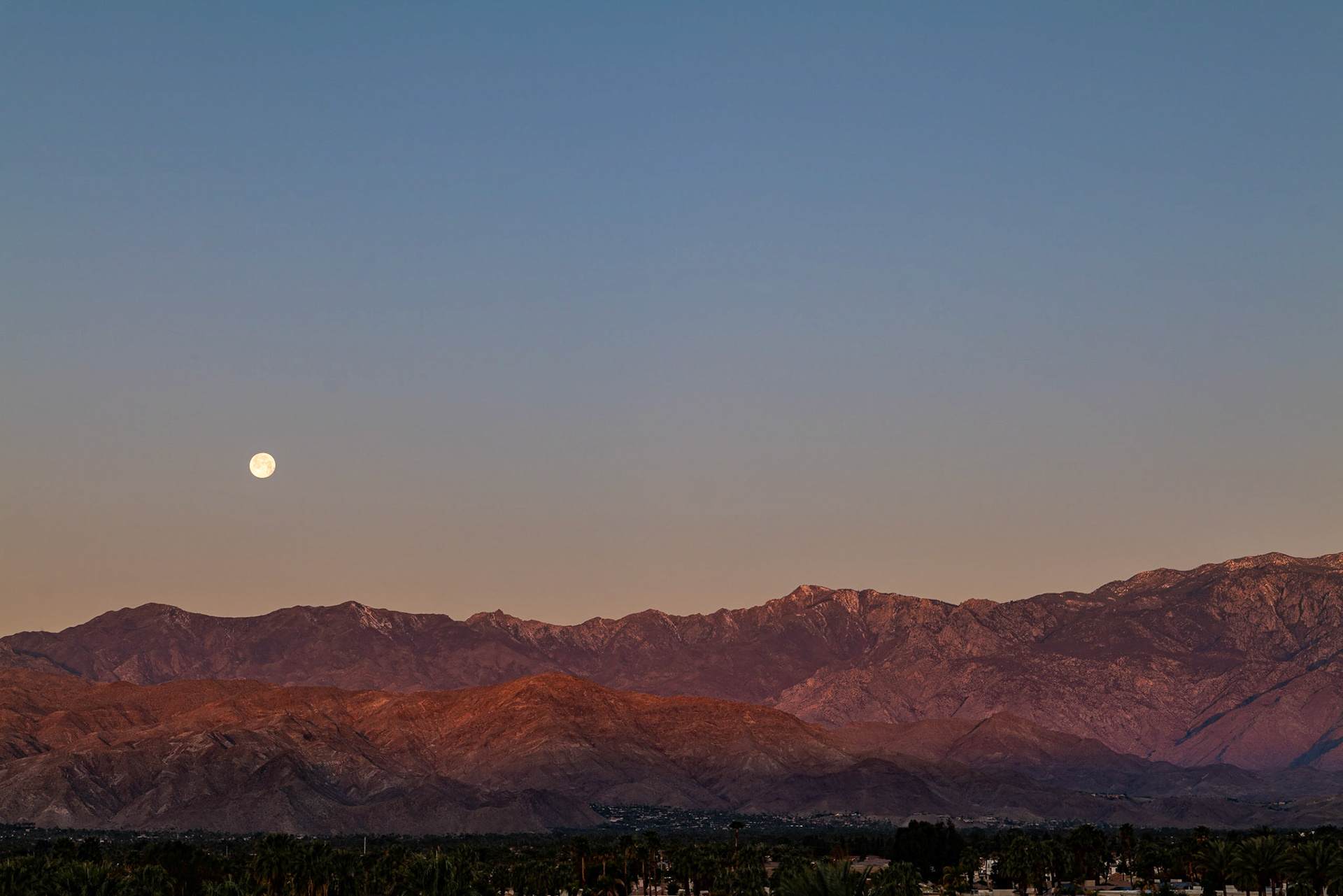 Moon over Palm Desert