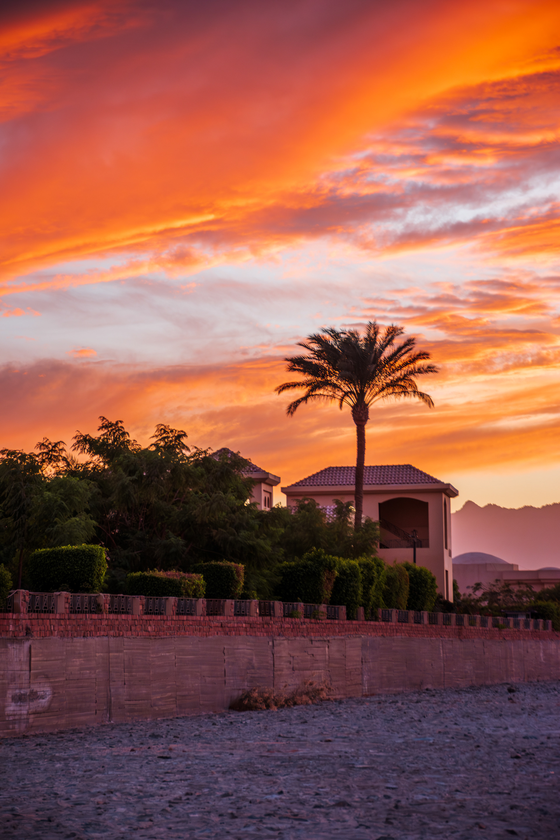 Sonnenuntergang in der Makadi-Bucht