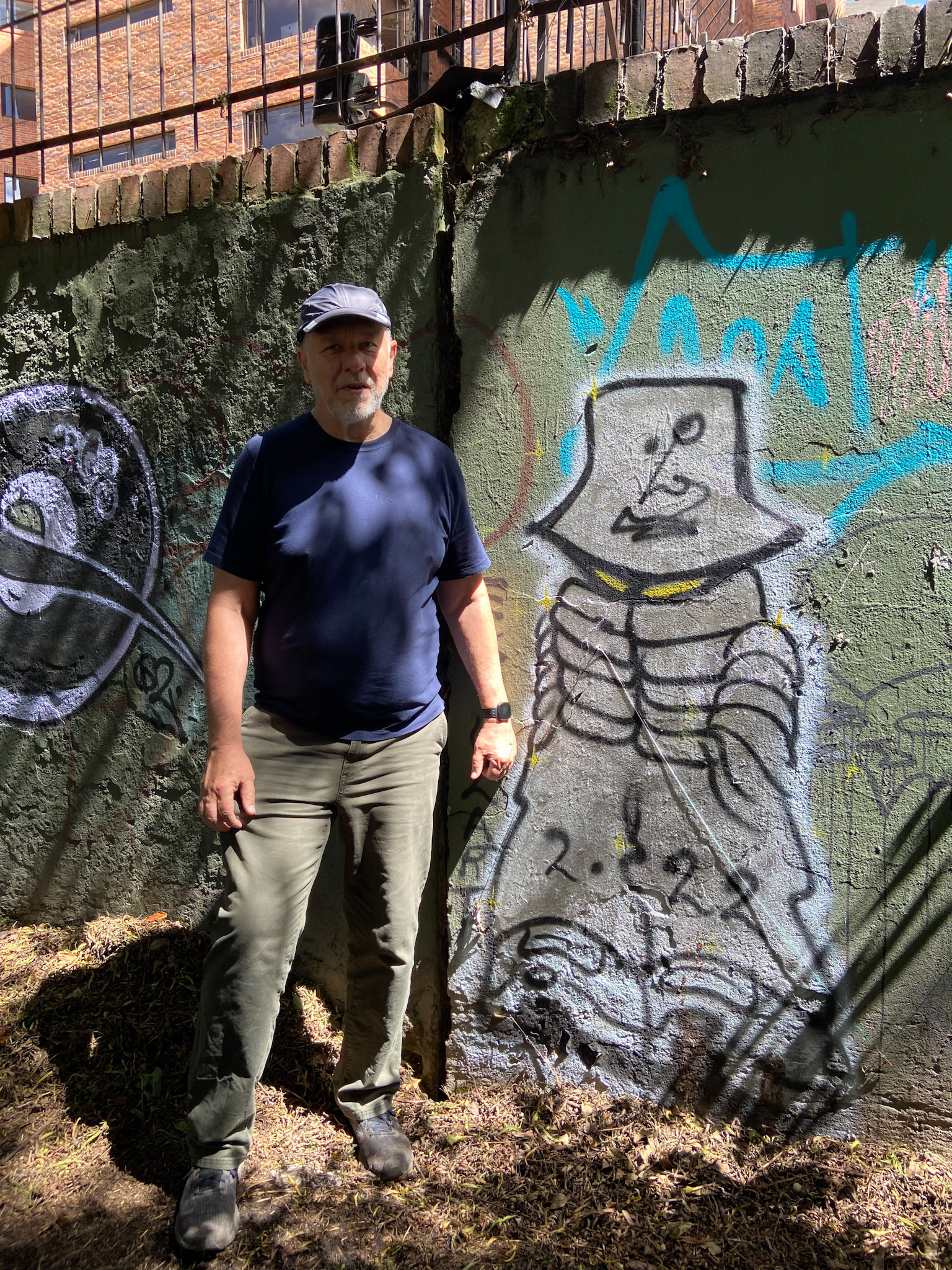 Up against the wall in Bogota