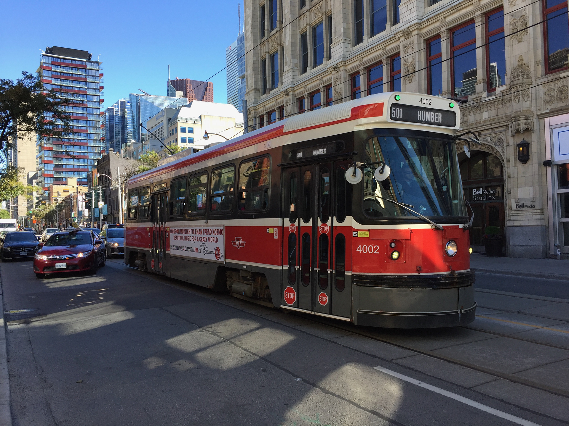 Taking a ride on one of the original five 1978 Toronto CLRV streetcars, #4002. Since retired. 2018