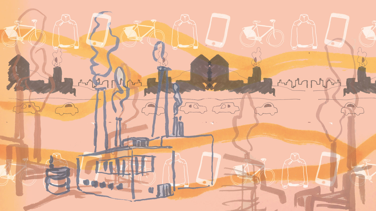 Illustration for the campaign "VISA HANDLINGSKRAFT"