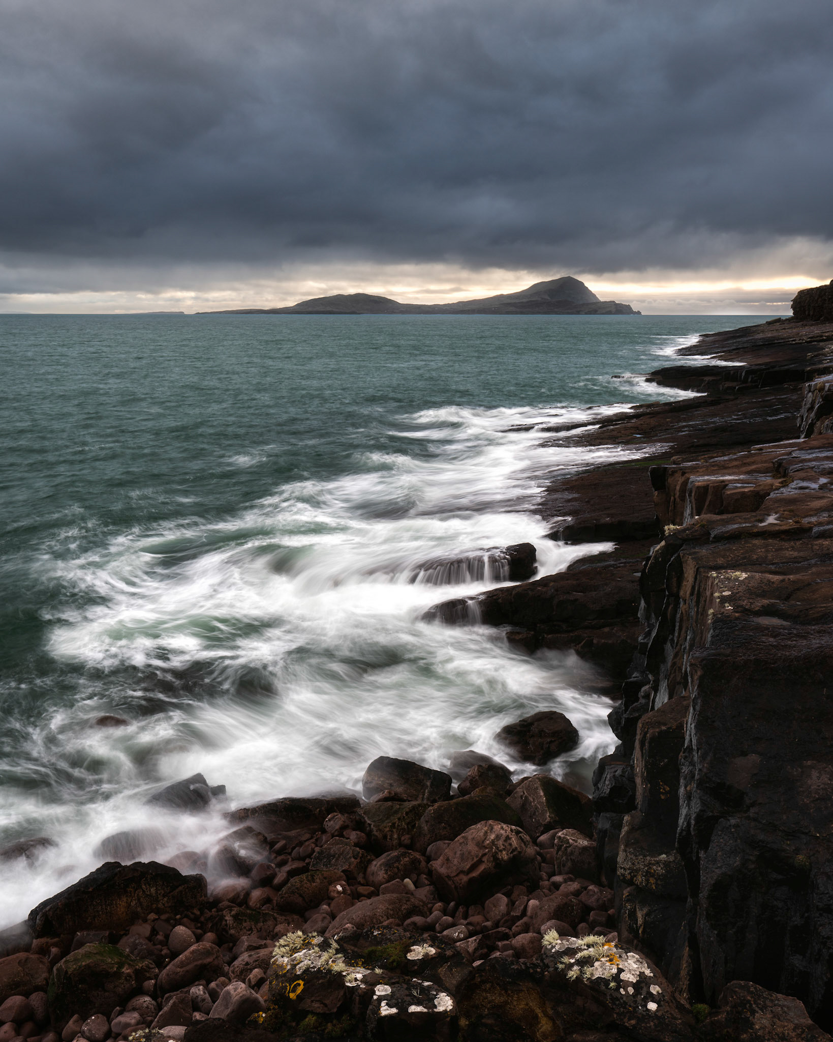 The Spanish Armada viewing point with Clare Island in the background