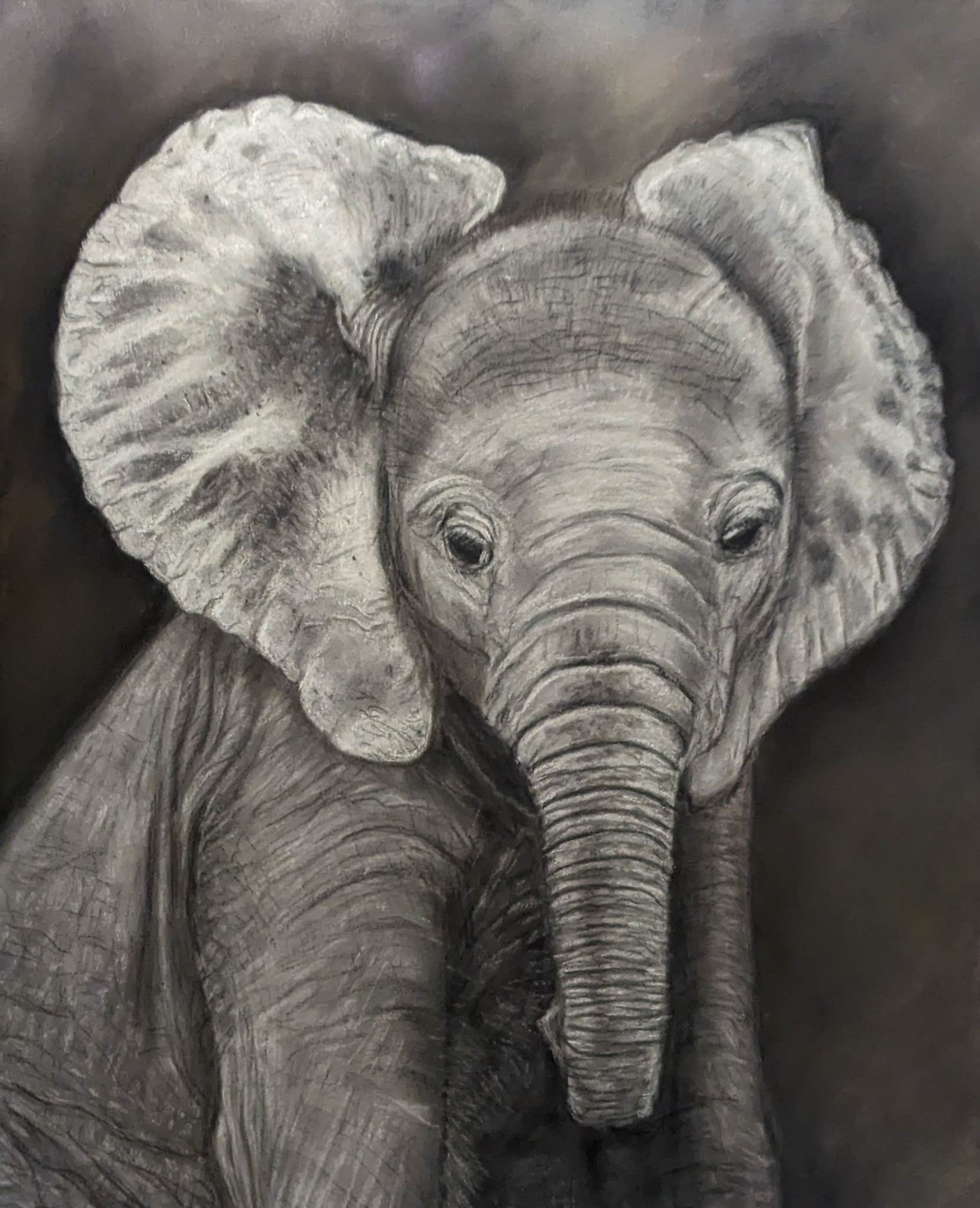 Elefantenbaby - 24 x 30 cm