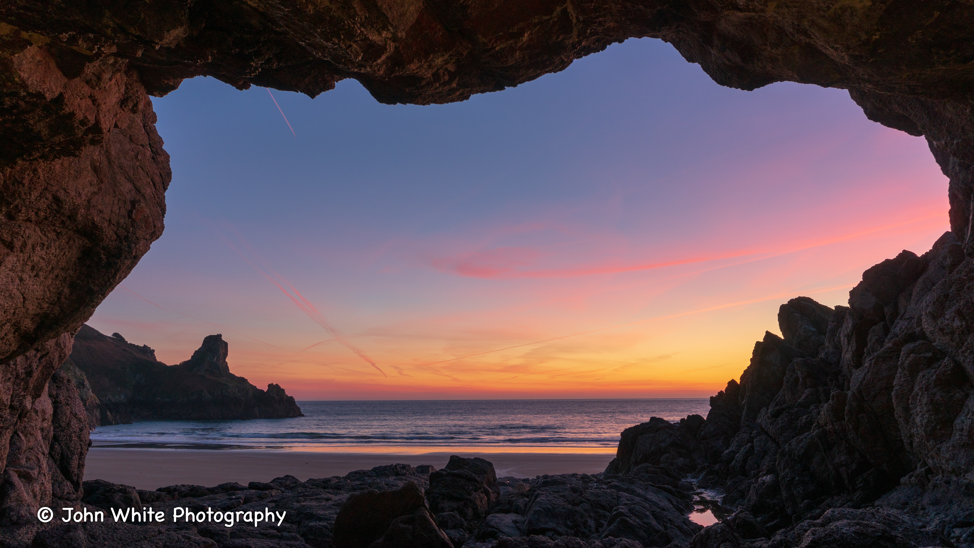 Petit Port Cave Sunset