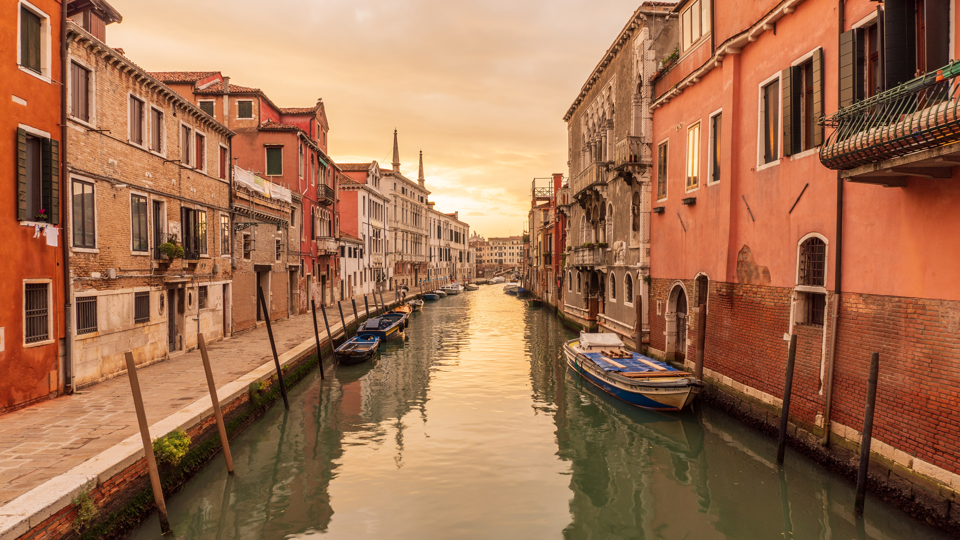 Venice canal at Sunrise