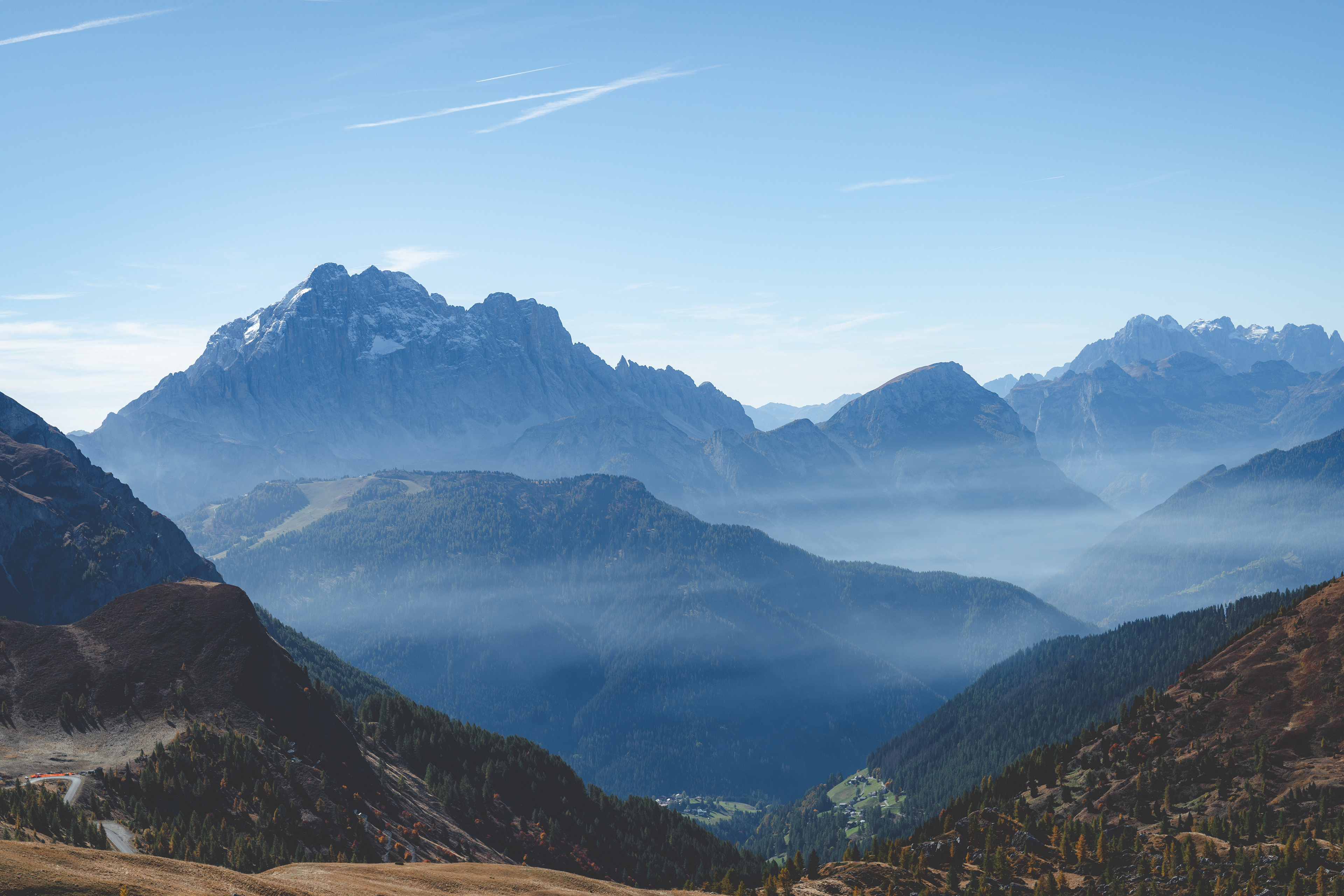Misty Mountains in the Dolomites - Alta via one
