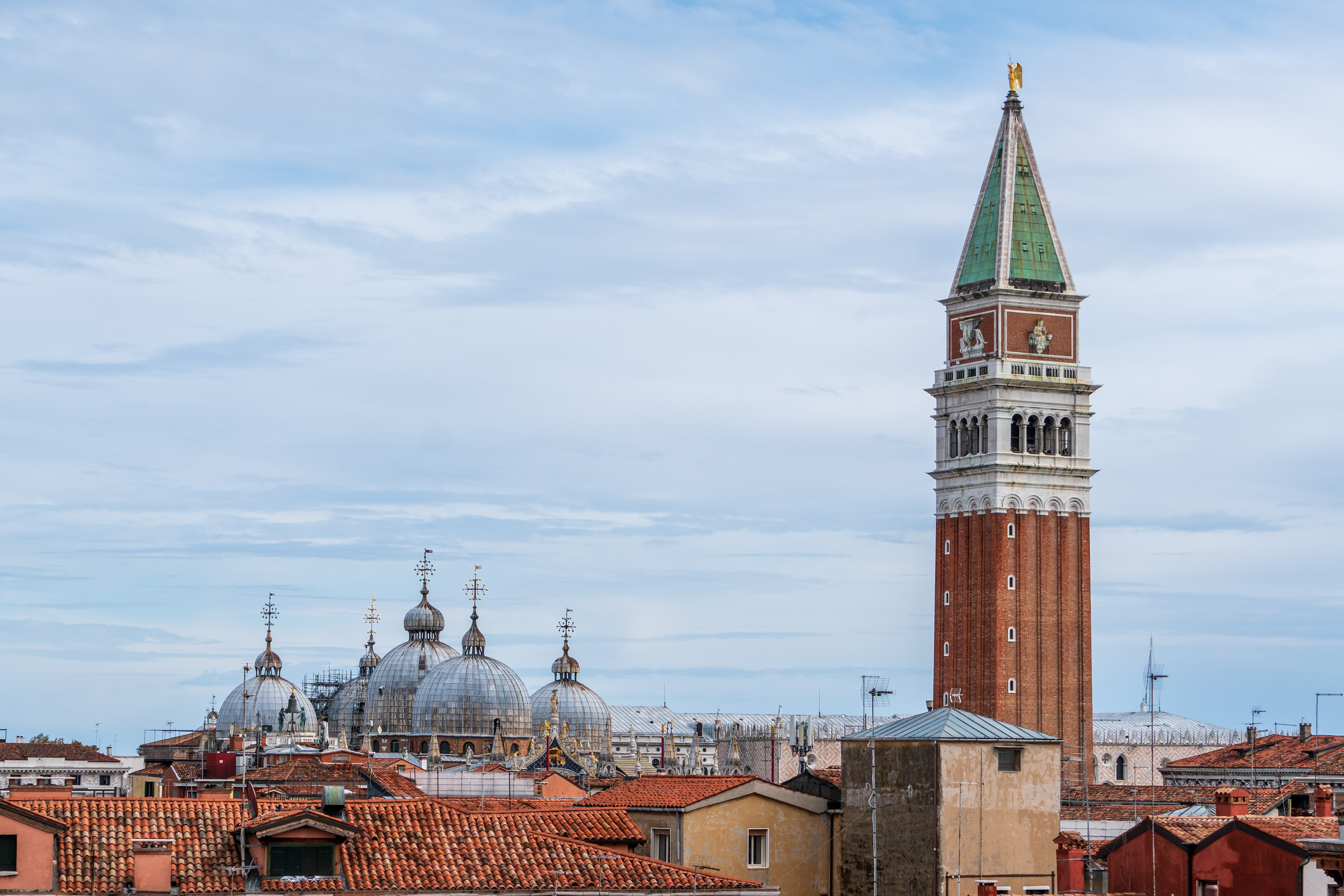 rooftop view, St Marks tower Venice