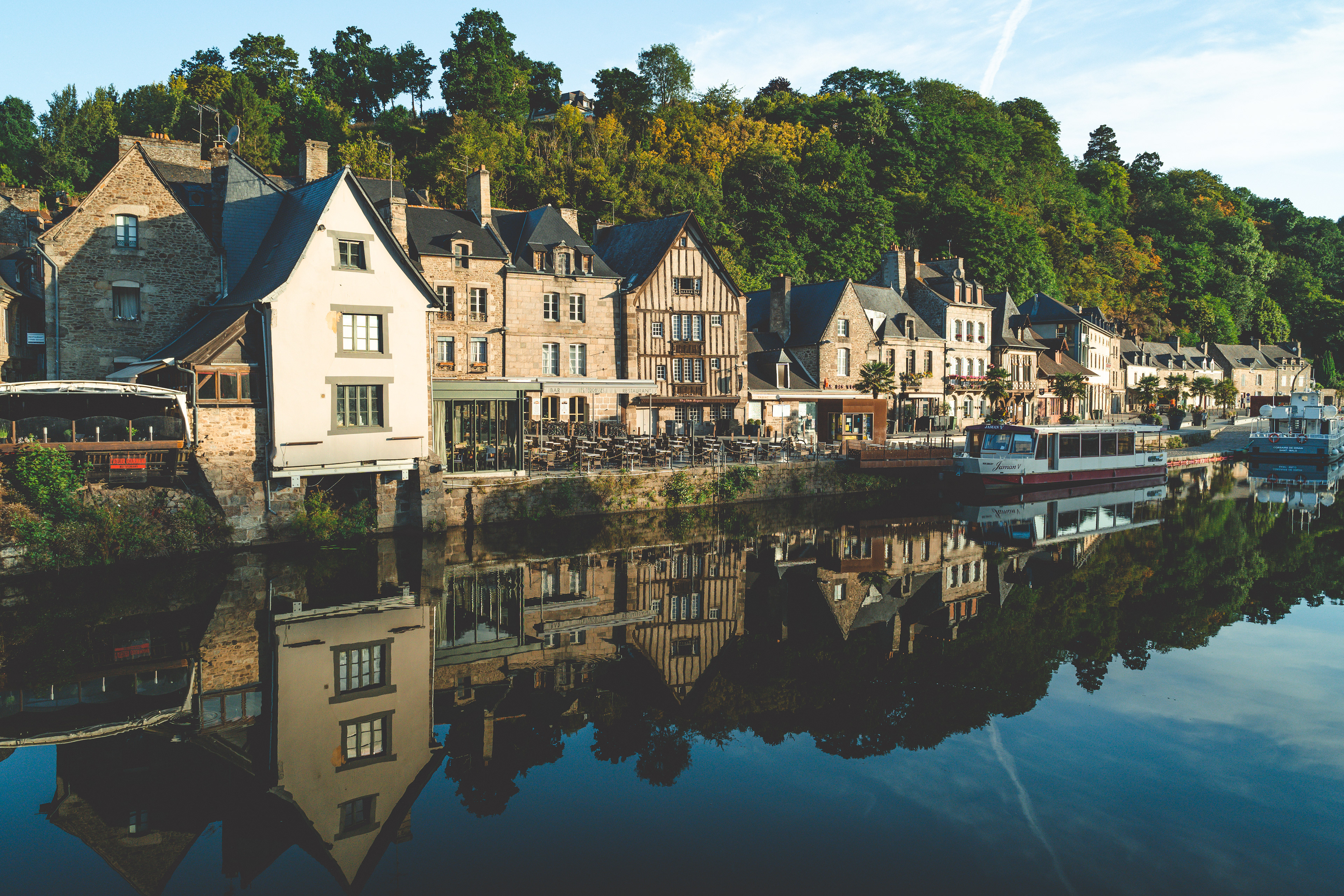 Sun rise in Dinan, France 