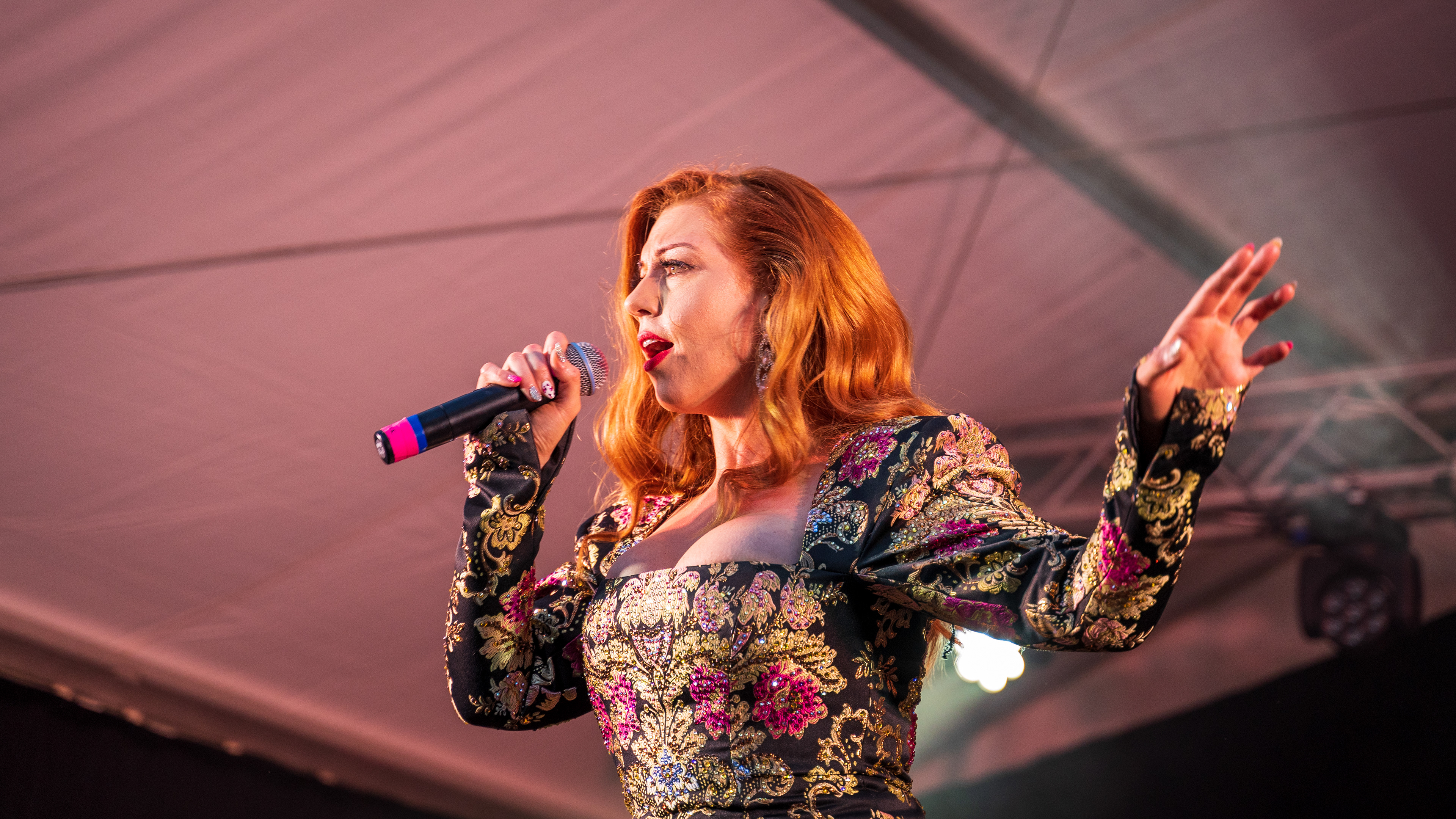 Ivy Paige performing at Pride Guernsey