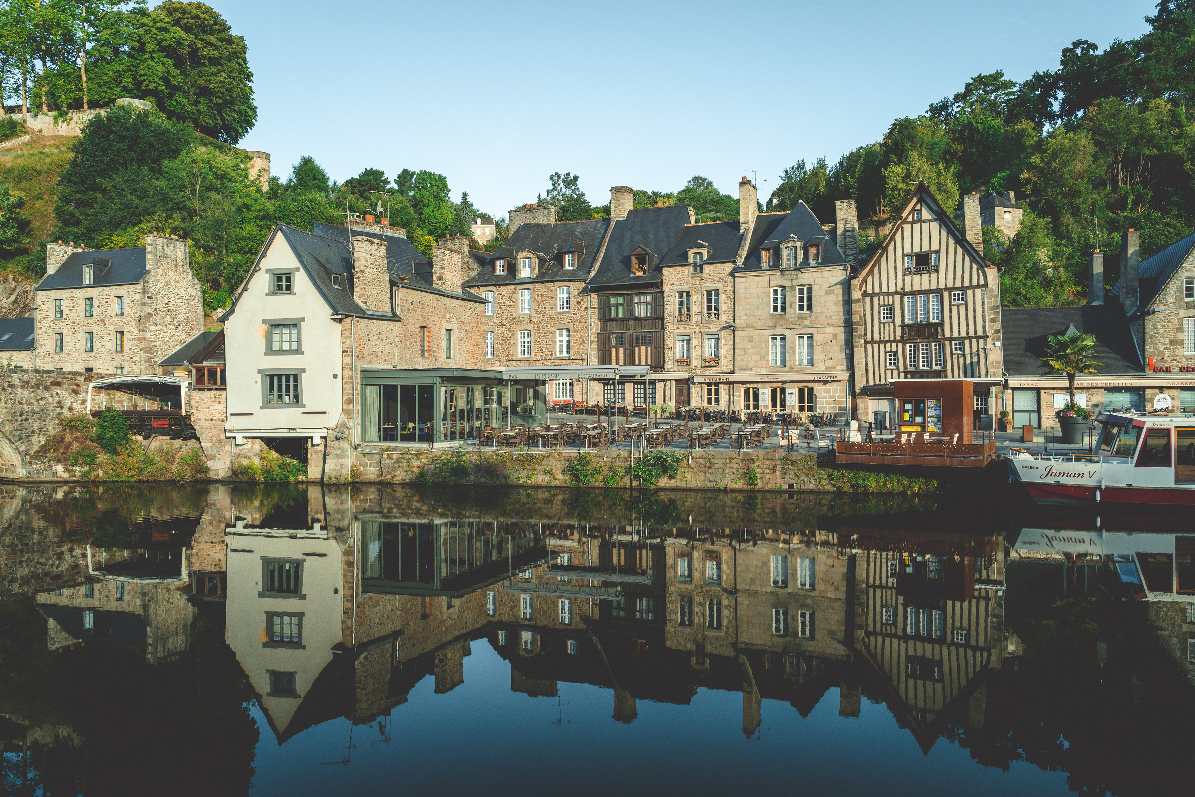 Sun rise in Dinan, France 