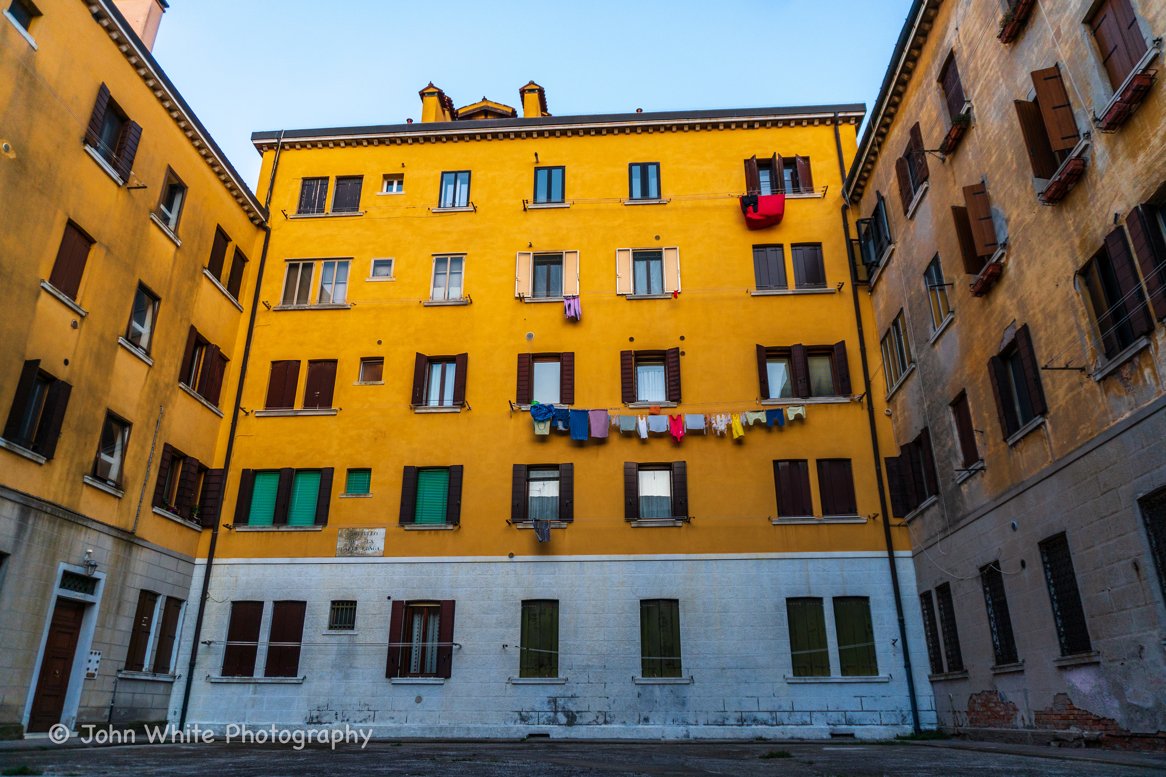 Yellow building Venice