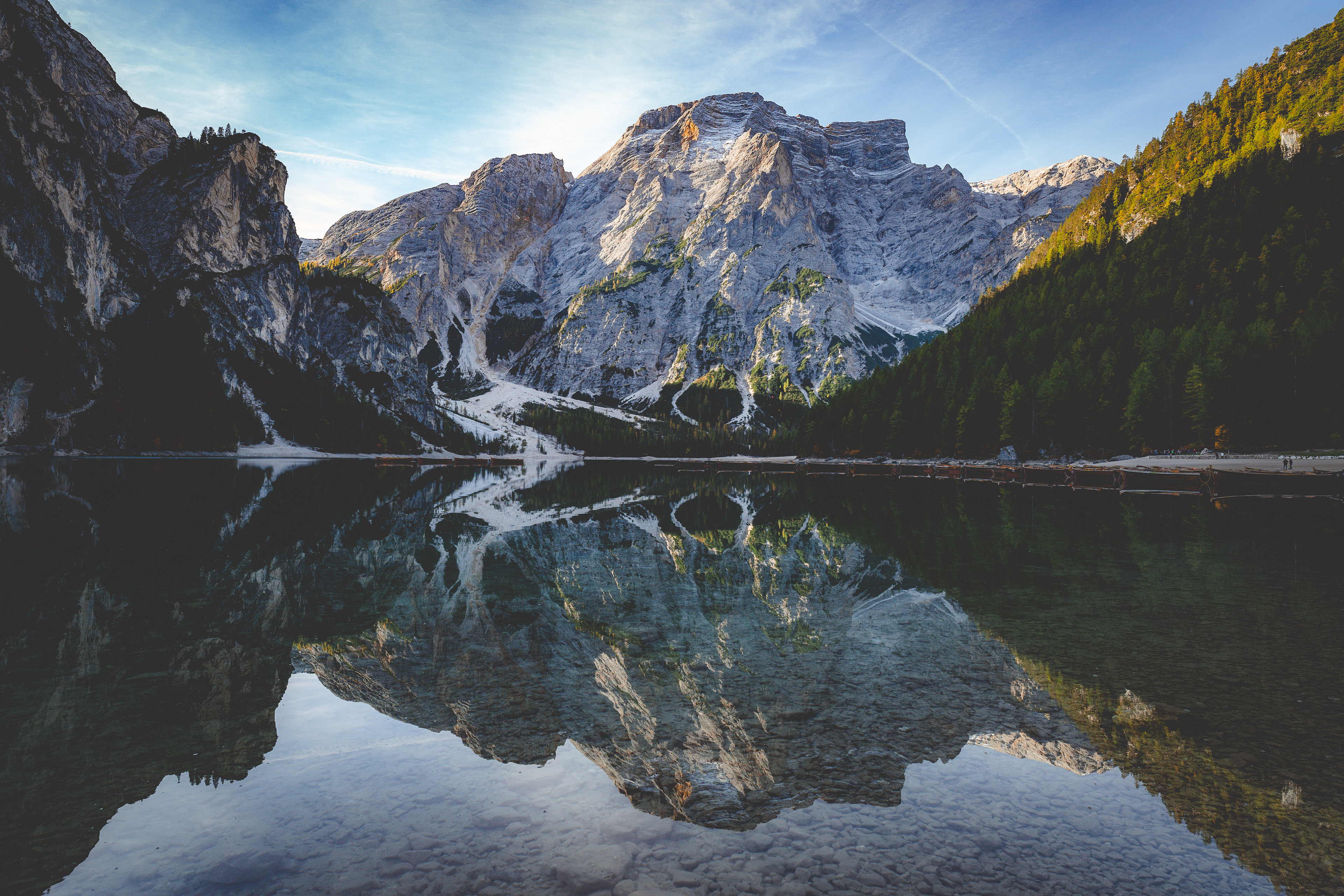 Lago di braies, Dolomites, Italy 