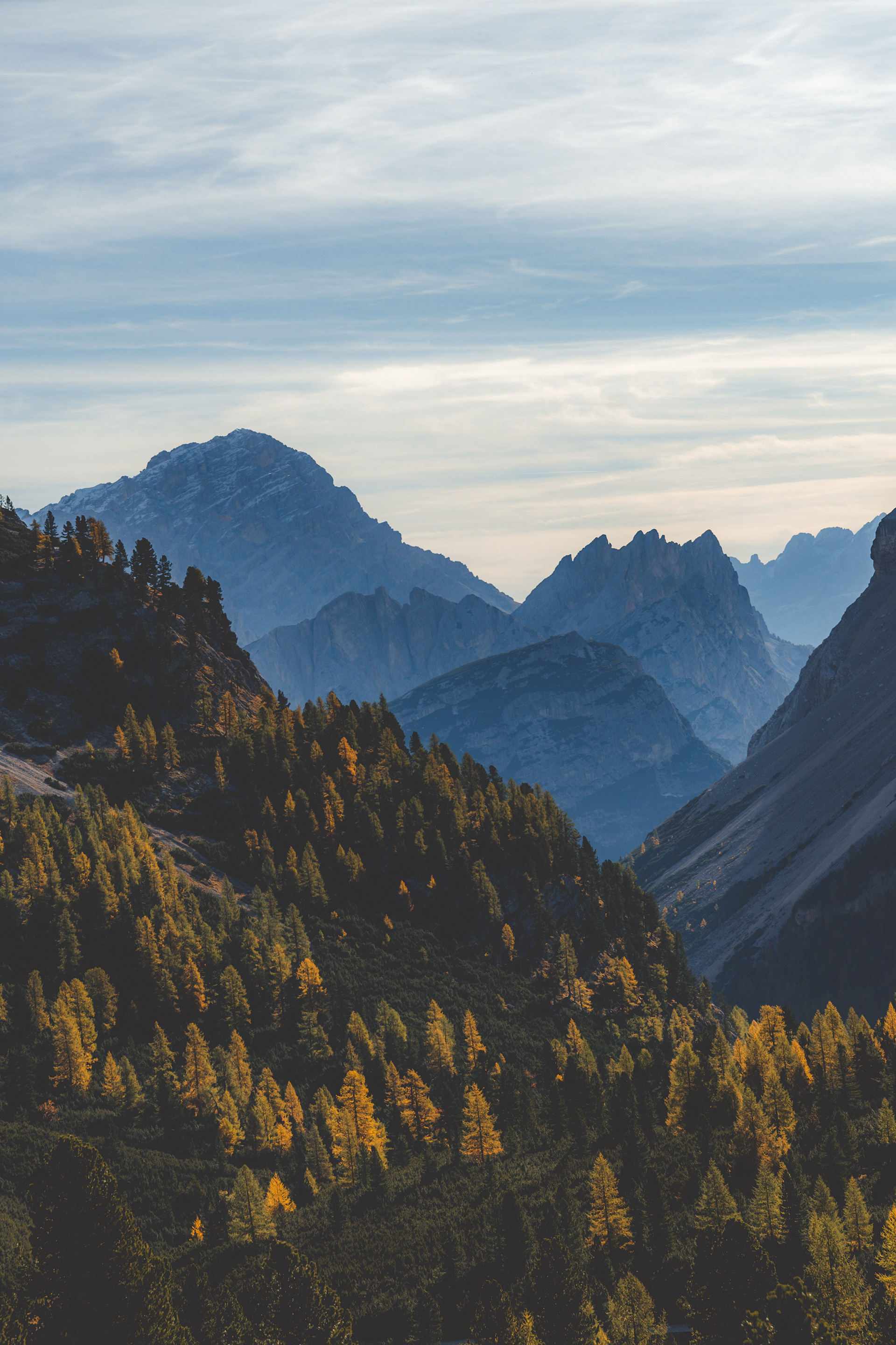Moody Mountains in the Dolomites