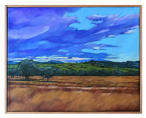 "Horezu, Romania", acrylic on canvas, 14" x 11".     
