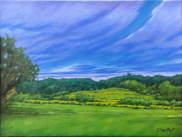 "Boyce Park, PA", Acrylic on canvas, 14" x 11"