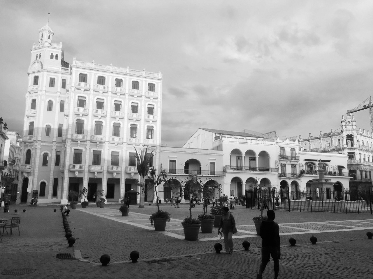 The new square which had just been renovated for Obama's visit.