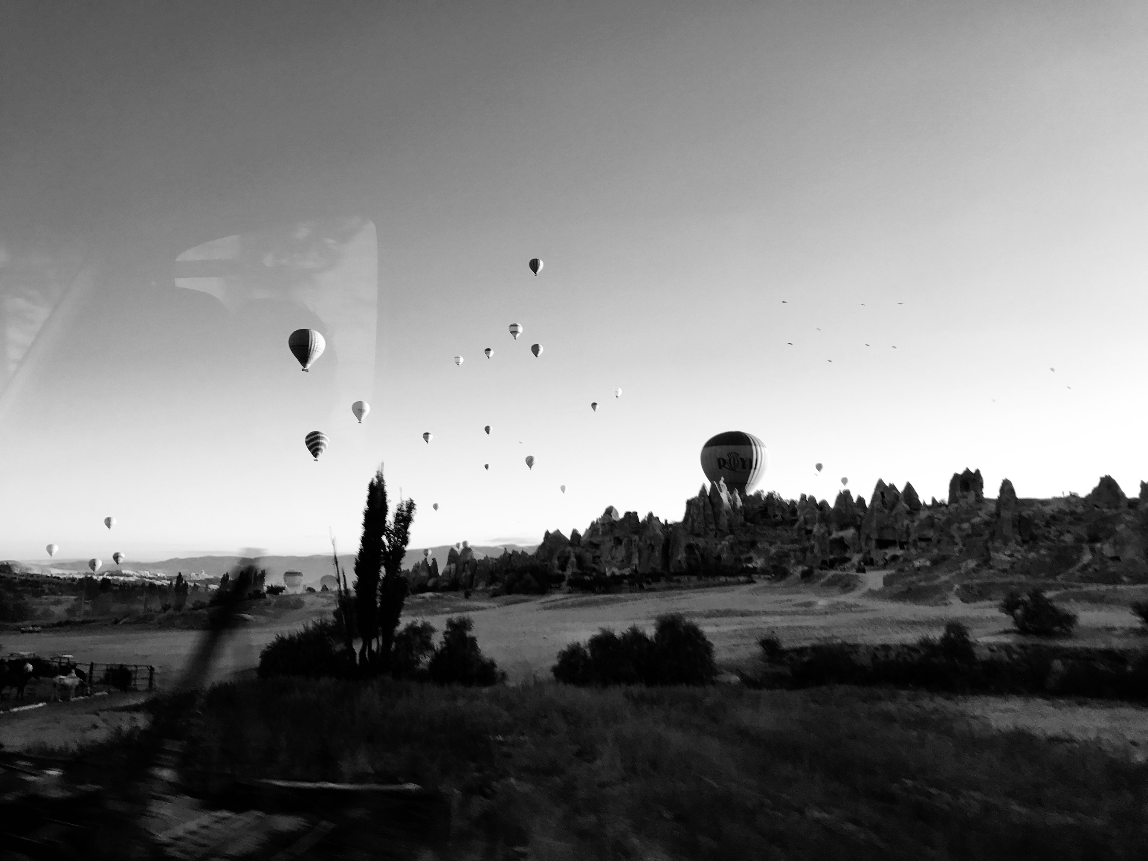 The morning skies were filled with balloons like they had been let off from a big birthday party.