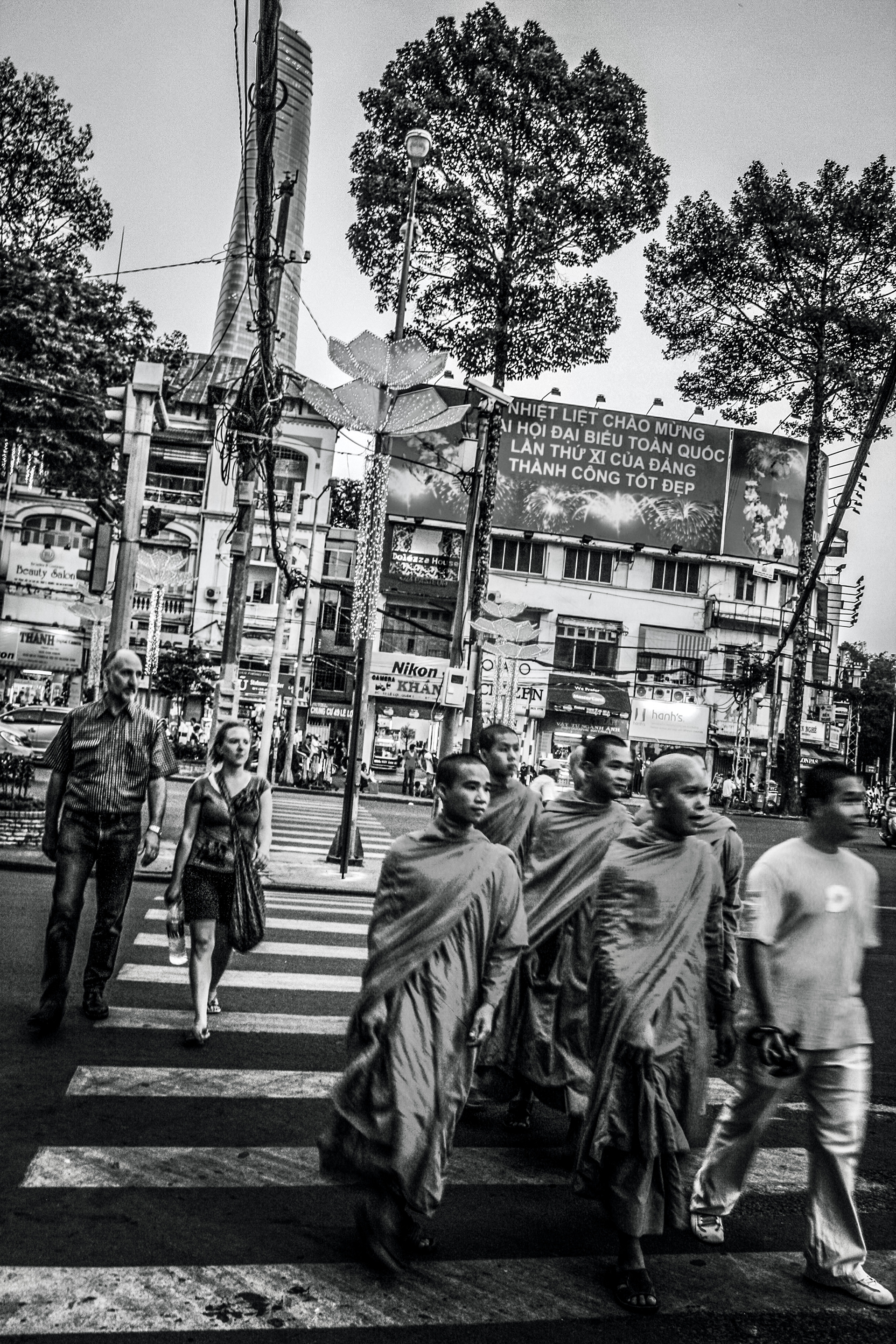 Monks are allowed to come home for the holidays