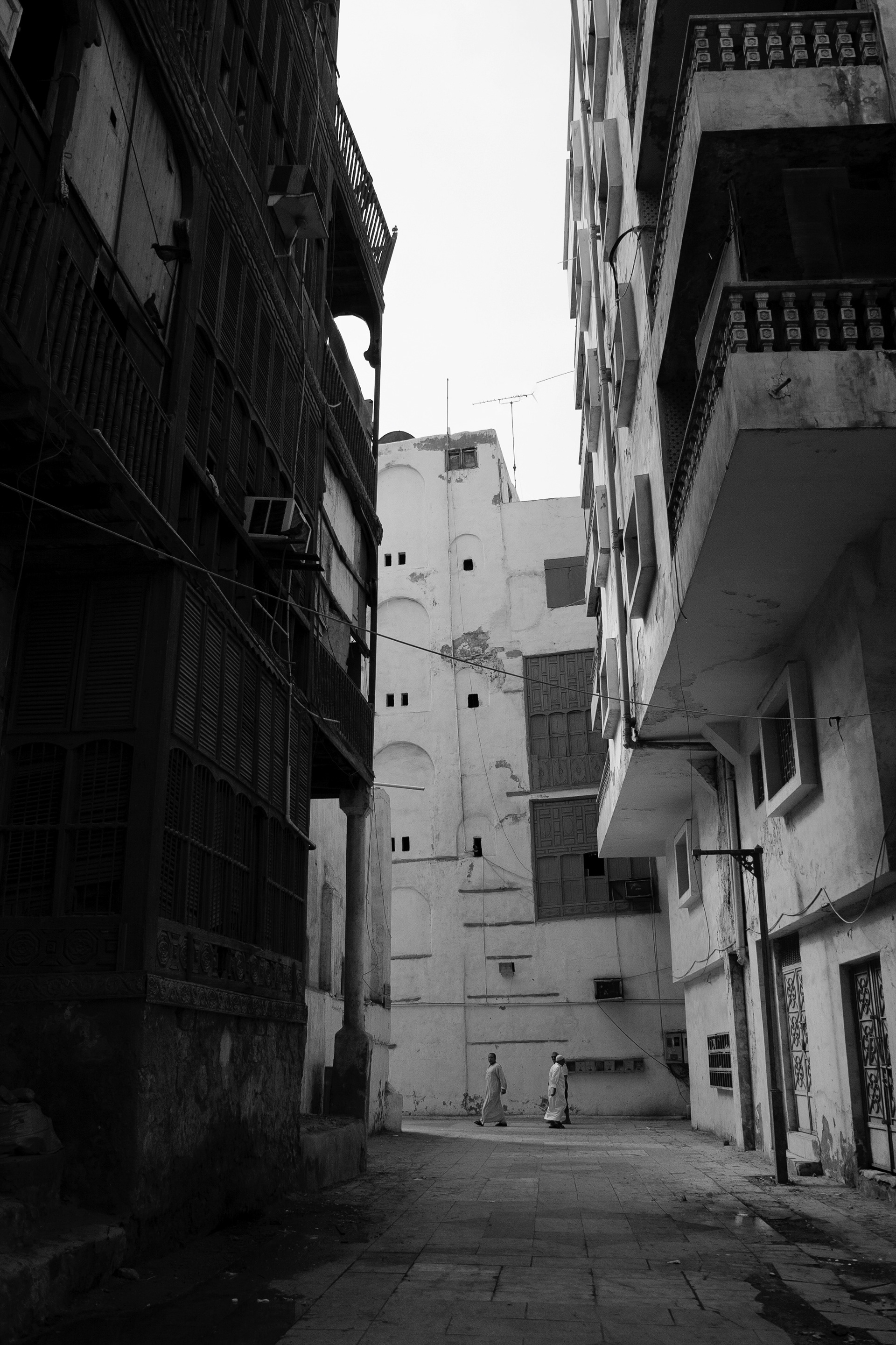 Dark and light on the streets of Old Jeddah