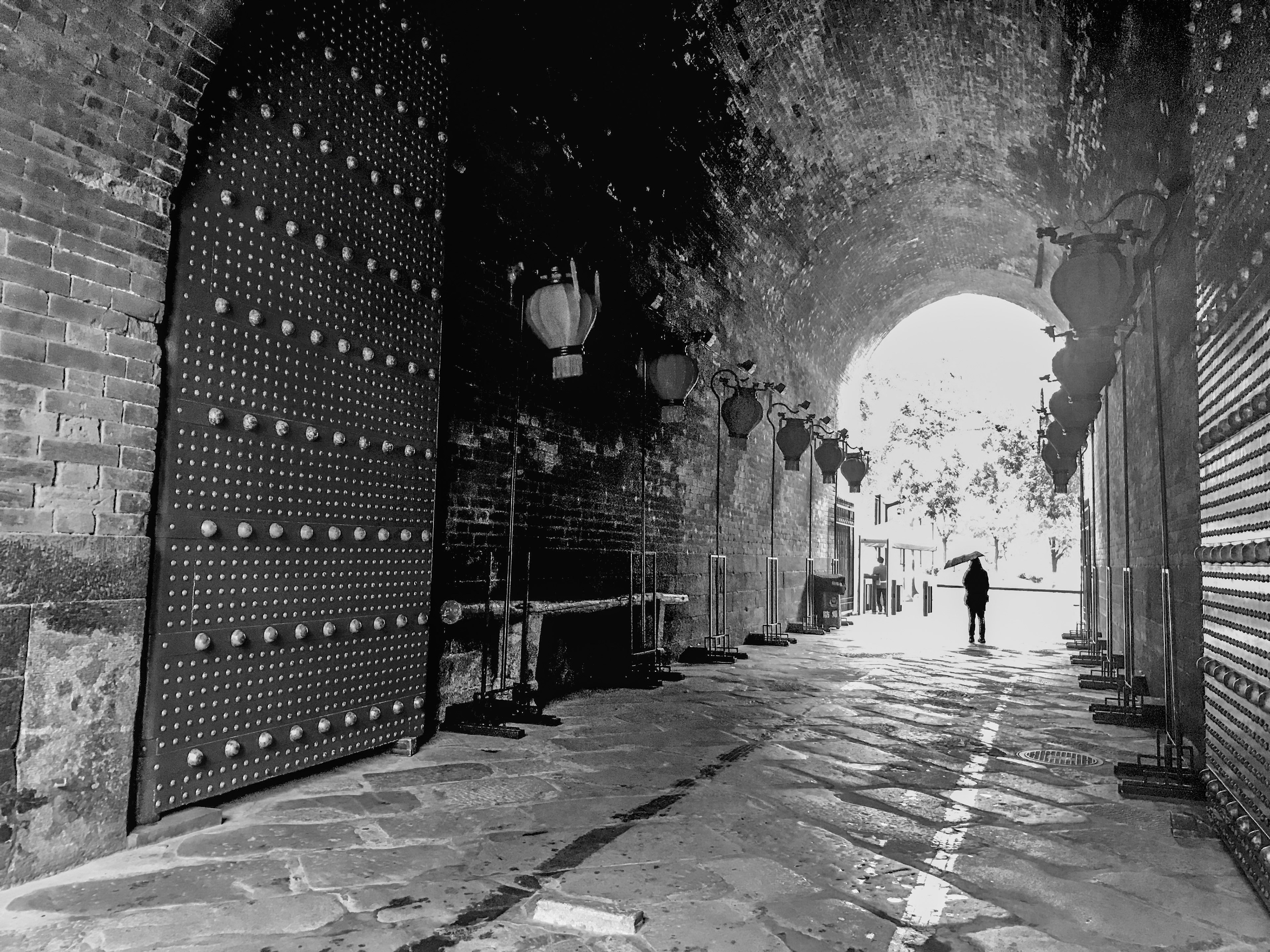 Under the city wall