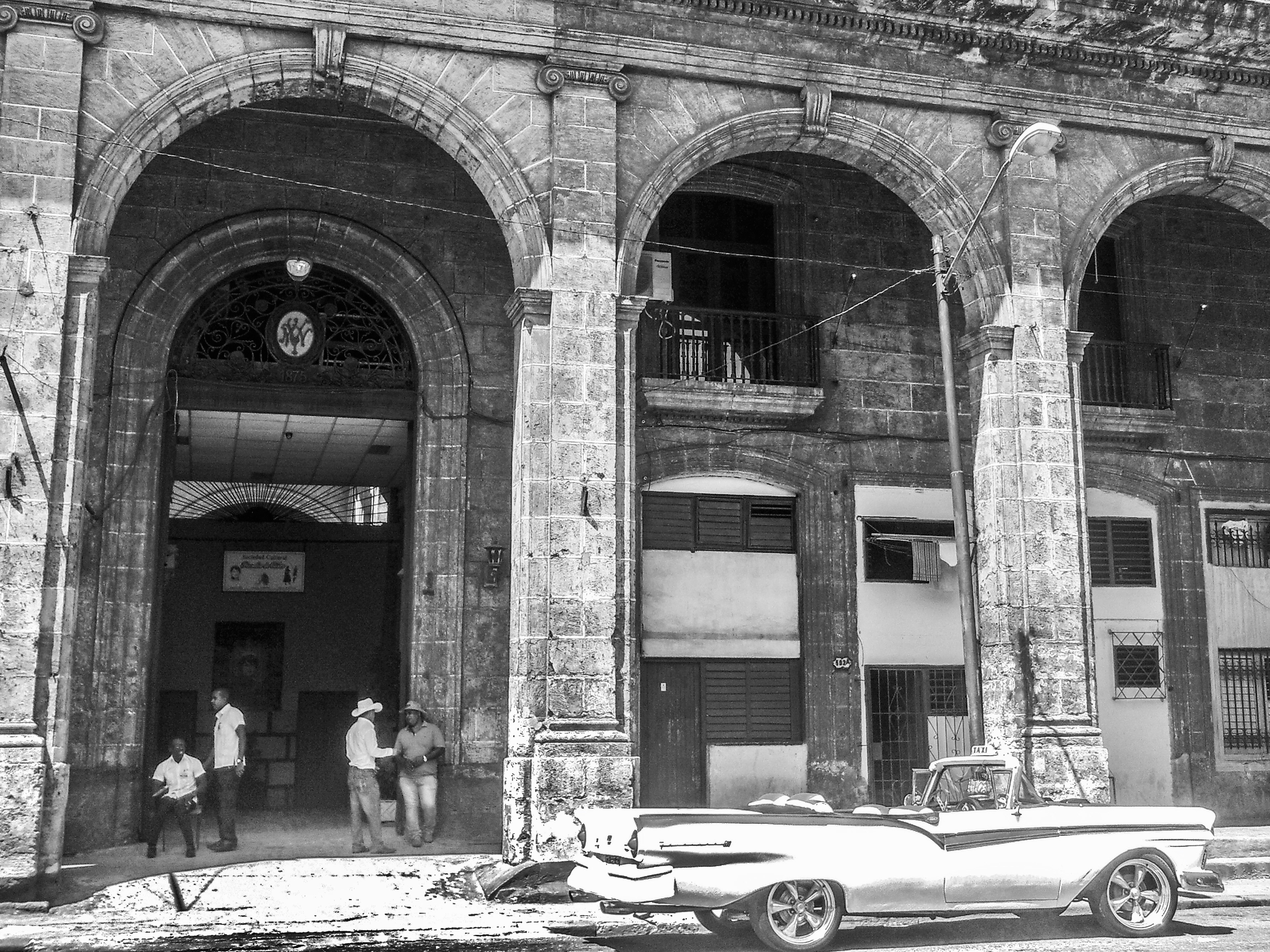 Out the front of the Sociedad Cultural Rosalia De Castro