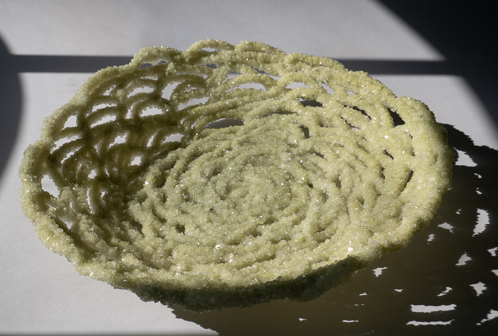 Green Platter~2.5"h x 12..5" dia