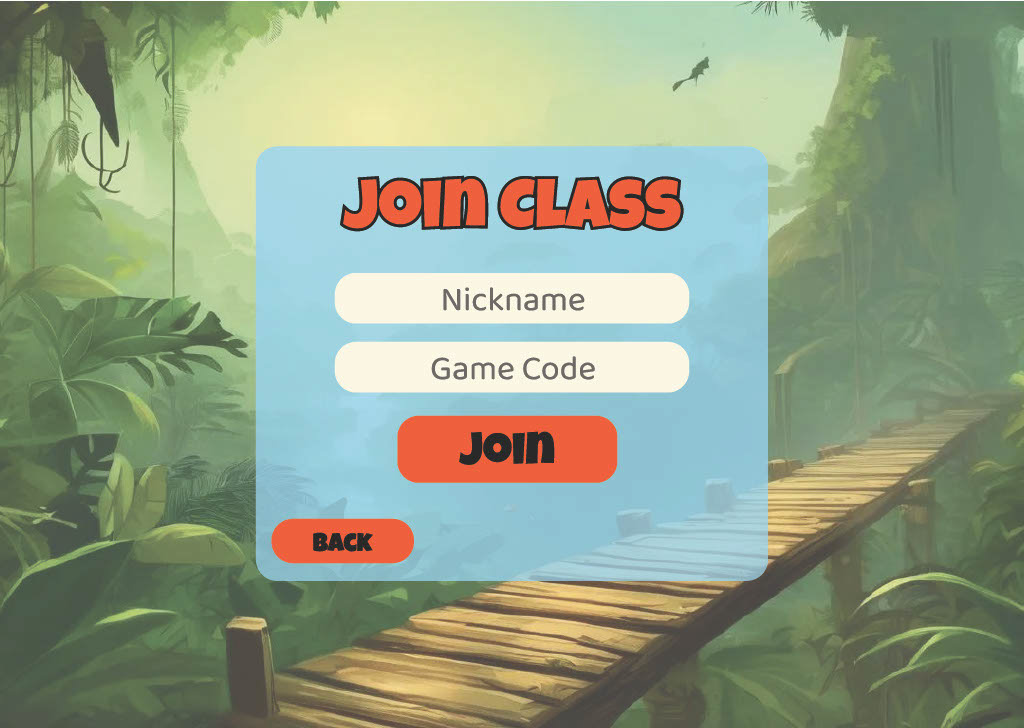 Student join classroom page