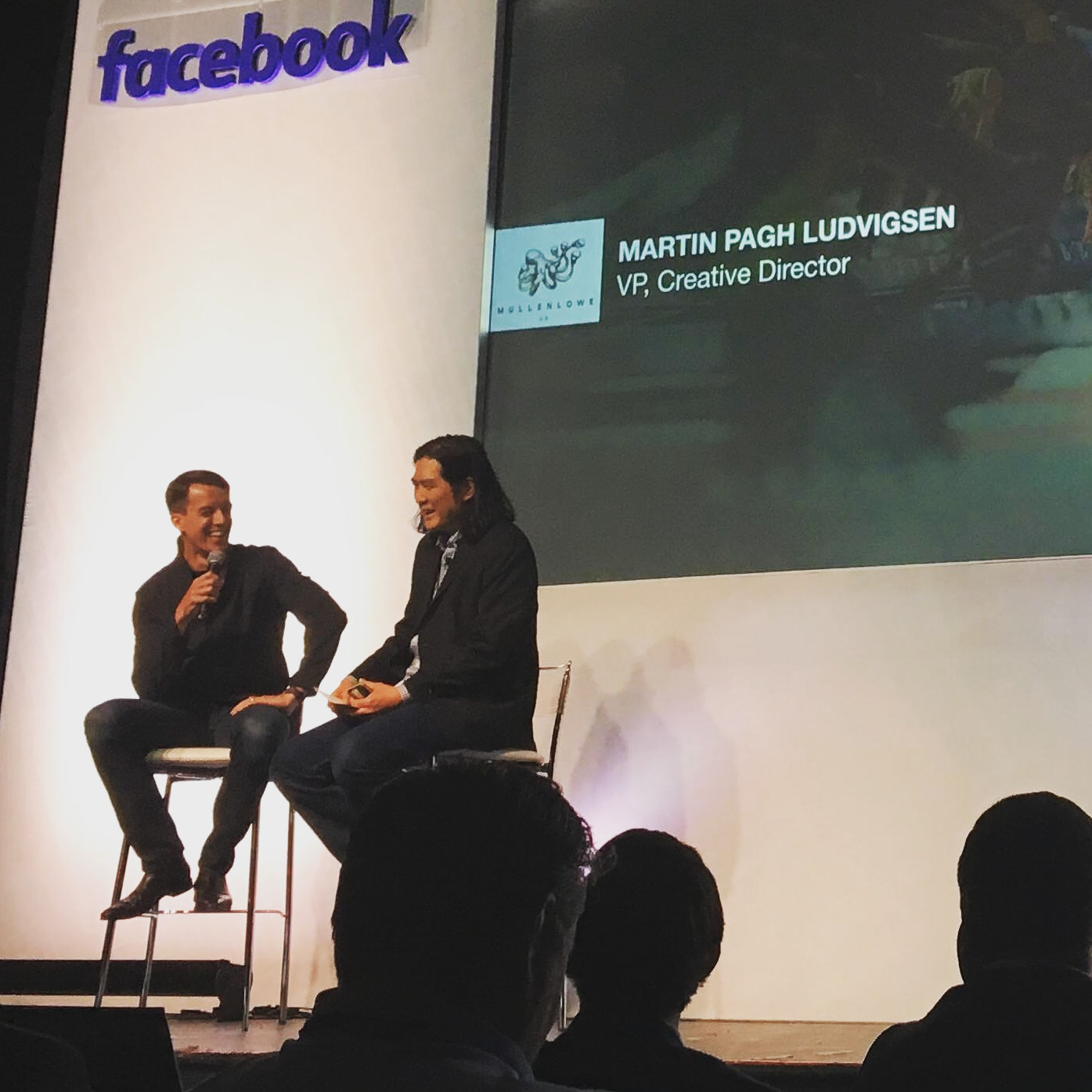 Martin Pagh Ludvigsen on stage at the Facebook Automotive Summit
