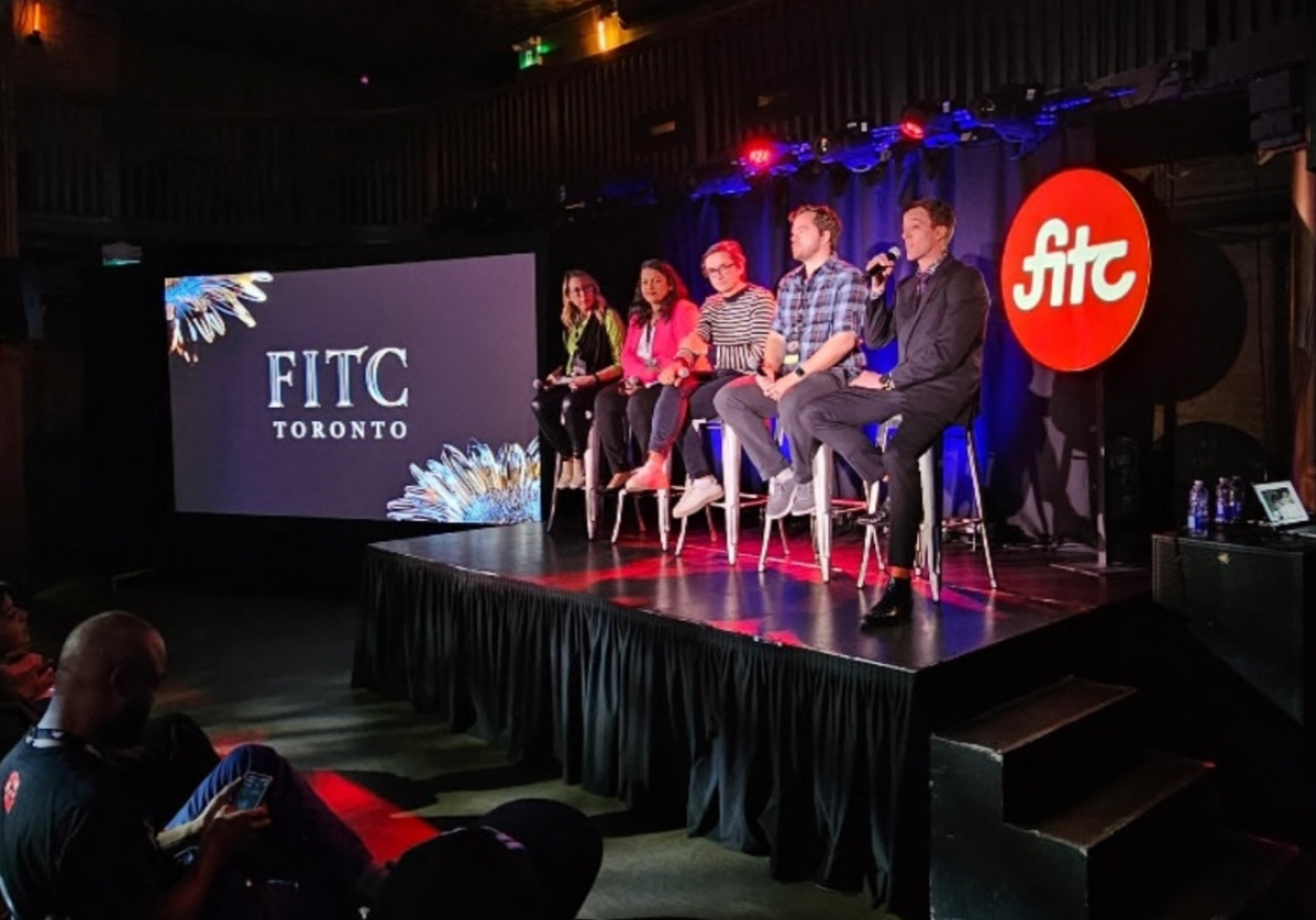 Martin Pagh Ludvigsen on stage at FITC Toronto