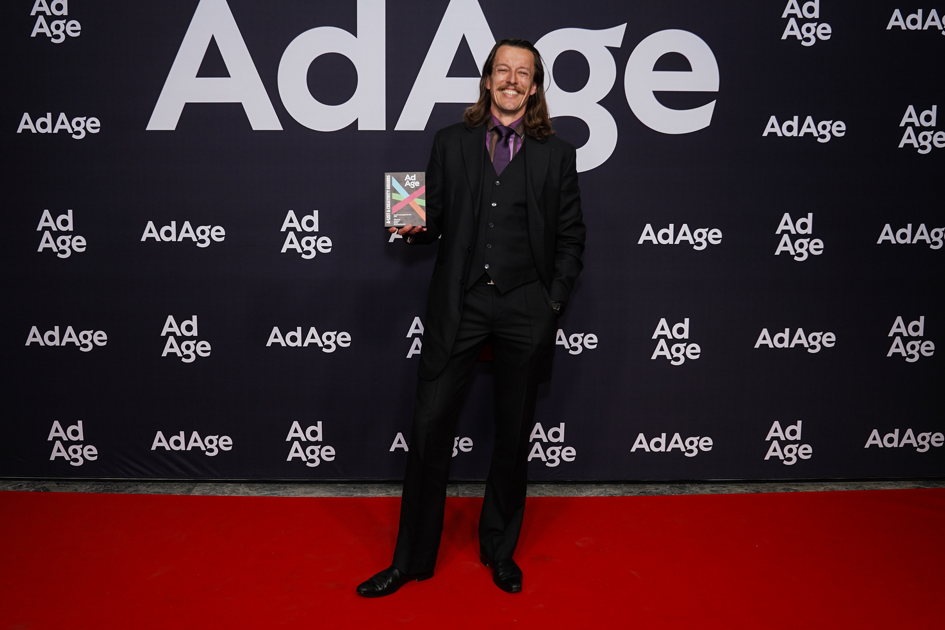 Martin Pagh Ludvigsen red carpet photo after accepting the AdAge Creative Technologist of the Year Award in 2026