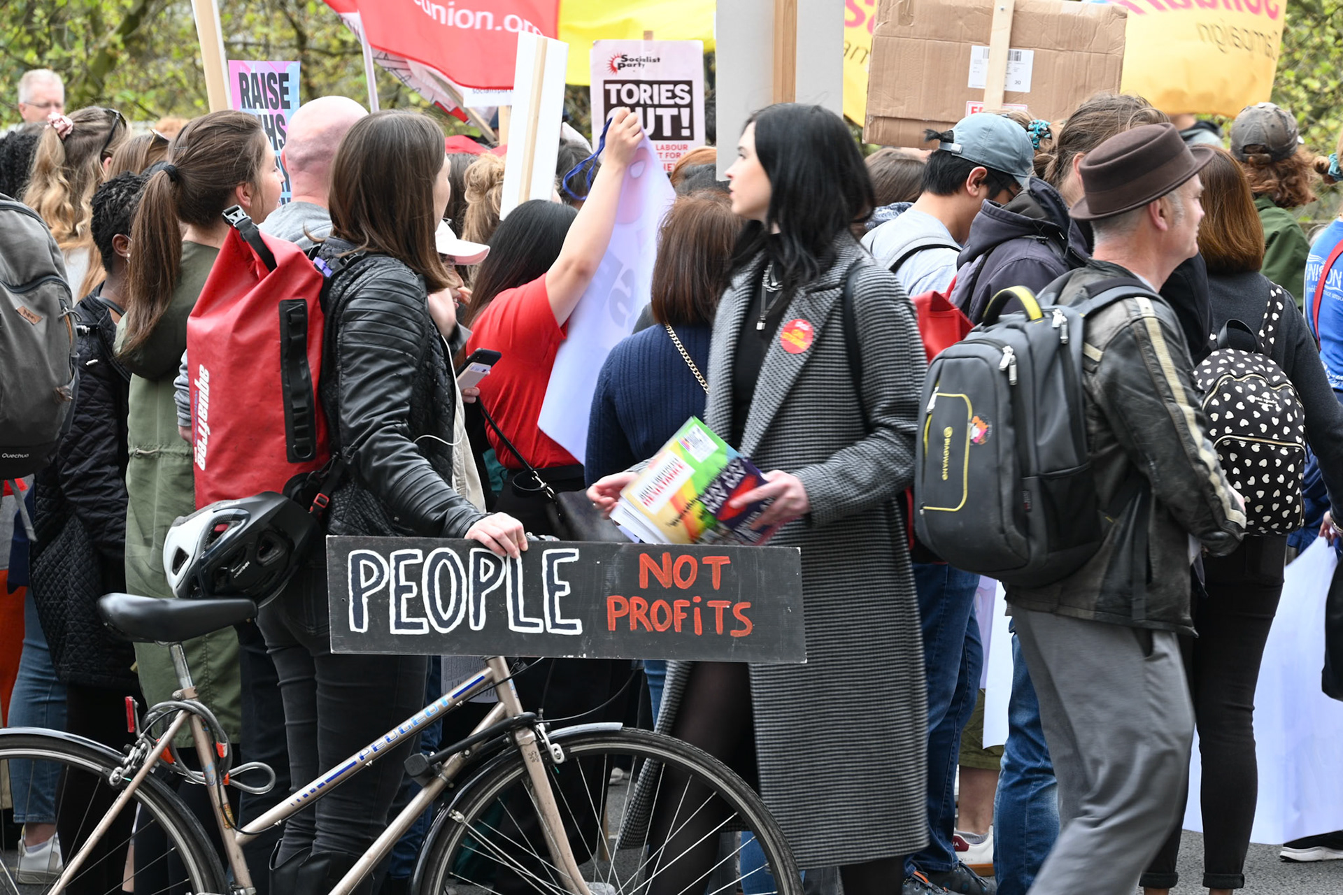 Nurses strike, London